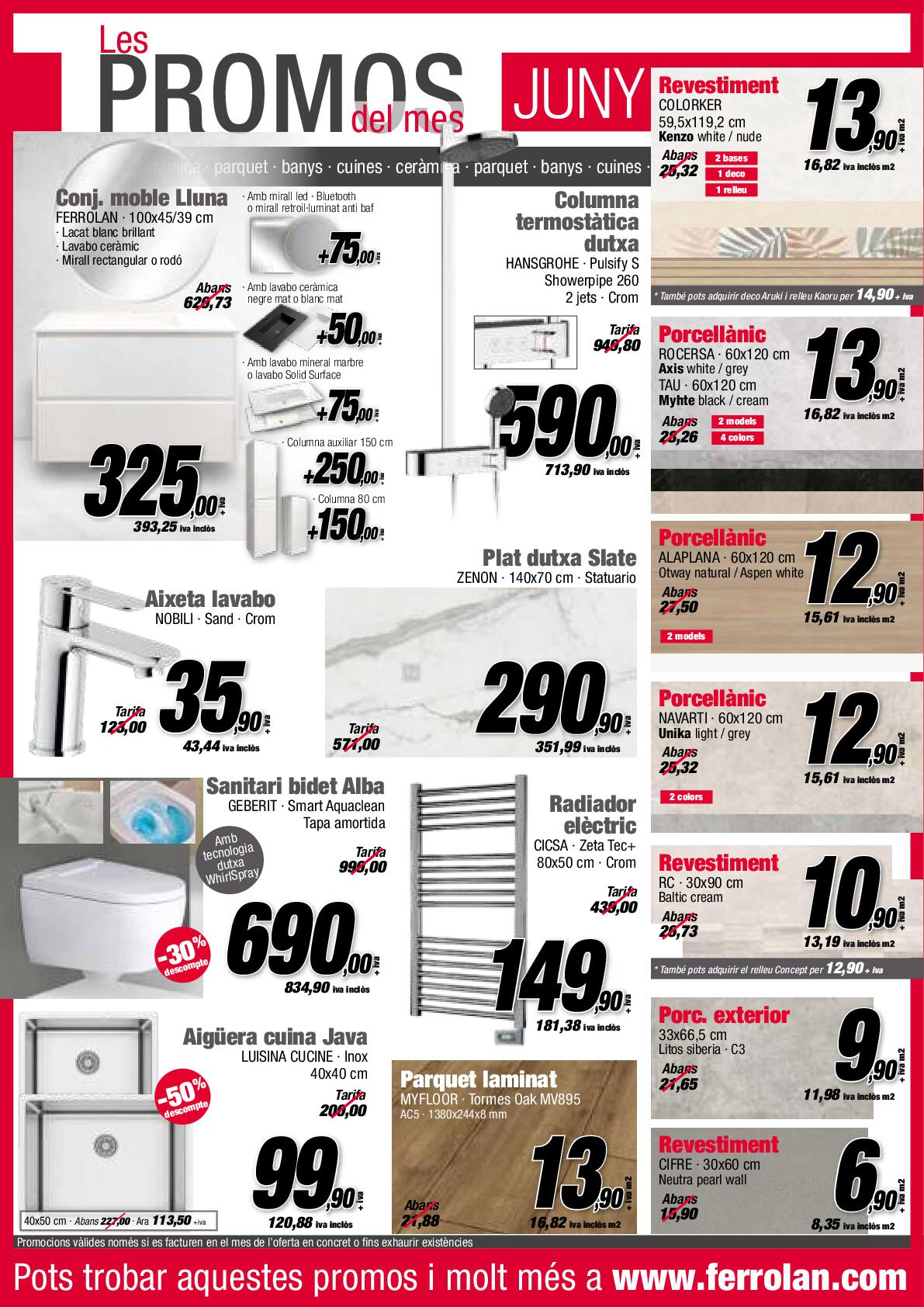 Las promos del mes Ferrolan. Página 01