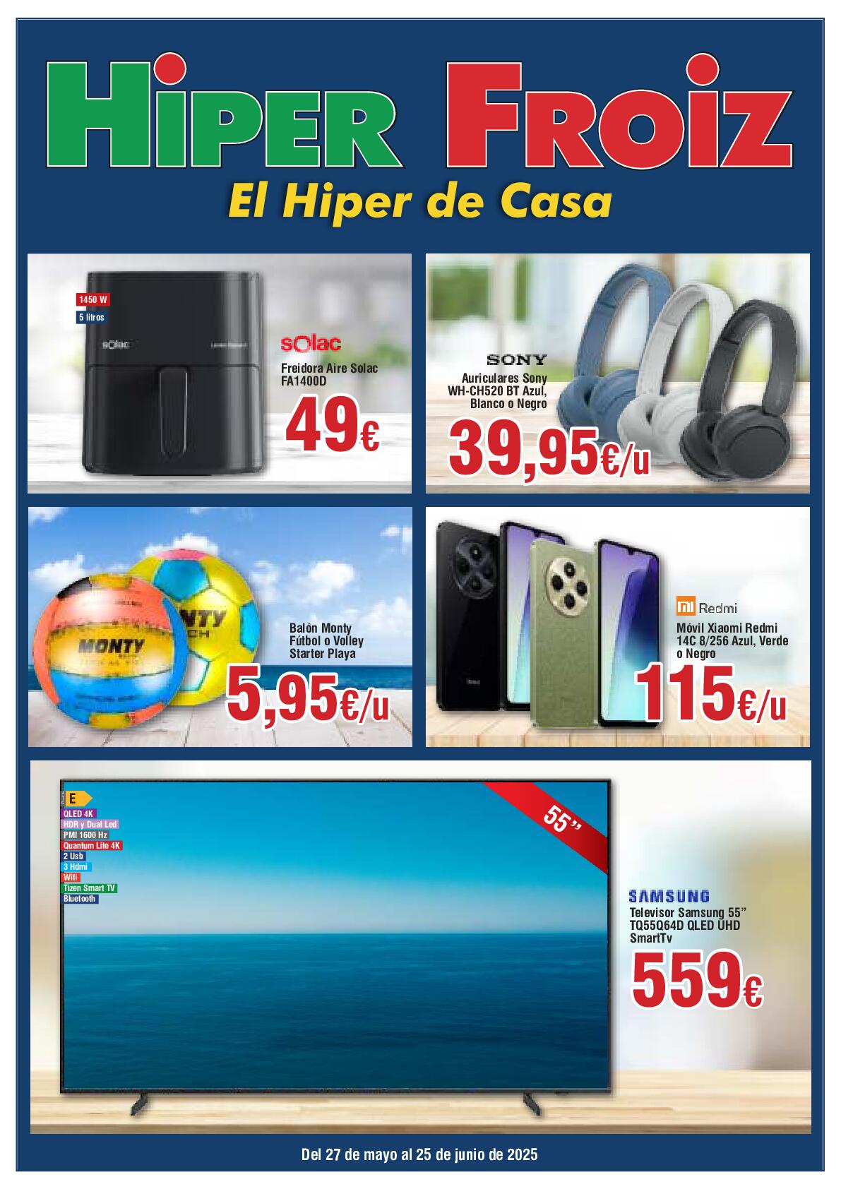 Folleto hipermercados Froiz. Página 01