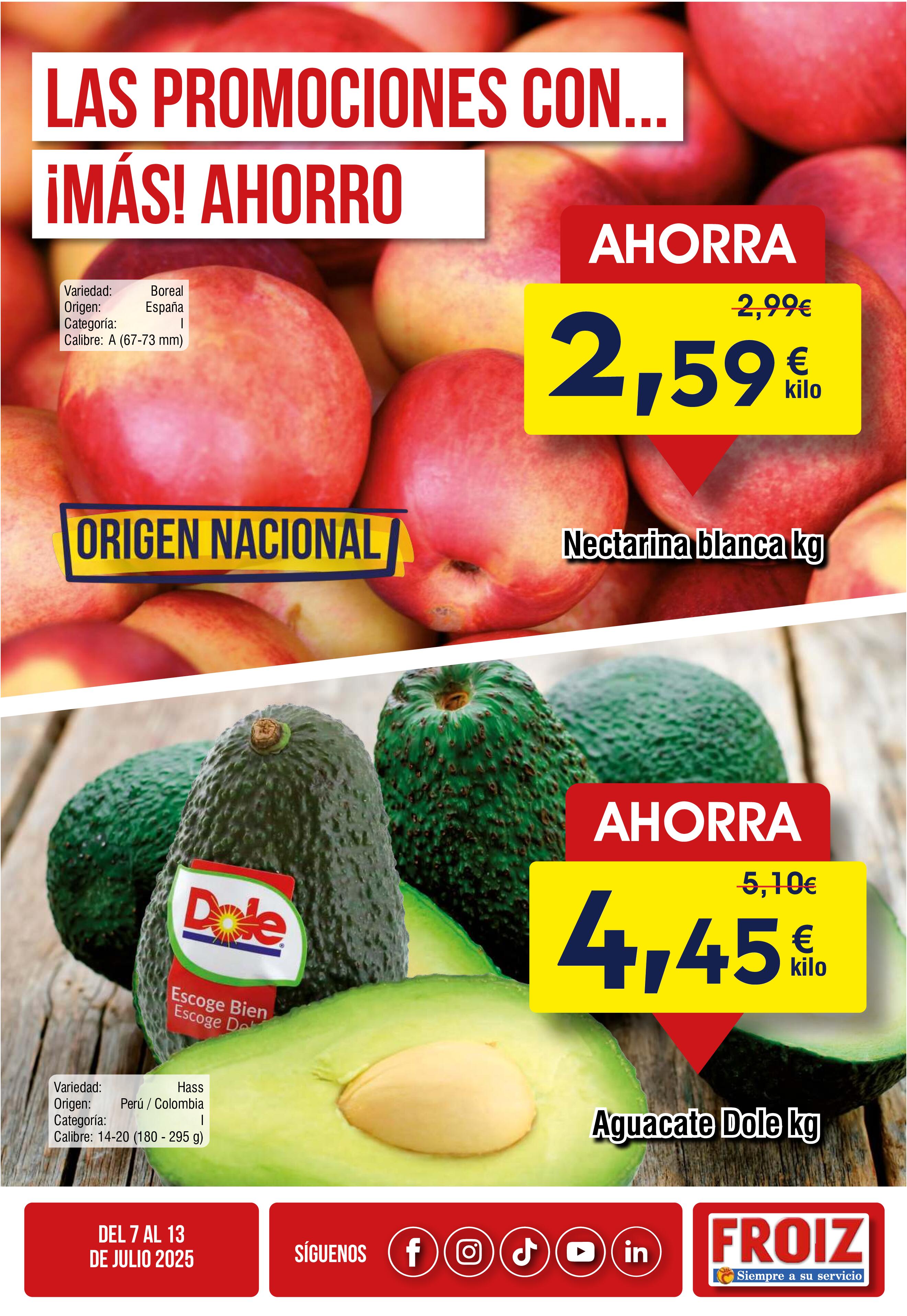 Las promociones con más ahorro Froiz. Página 01