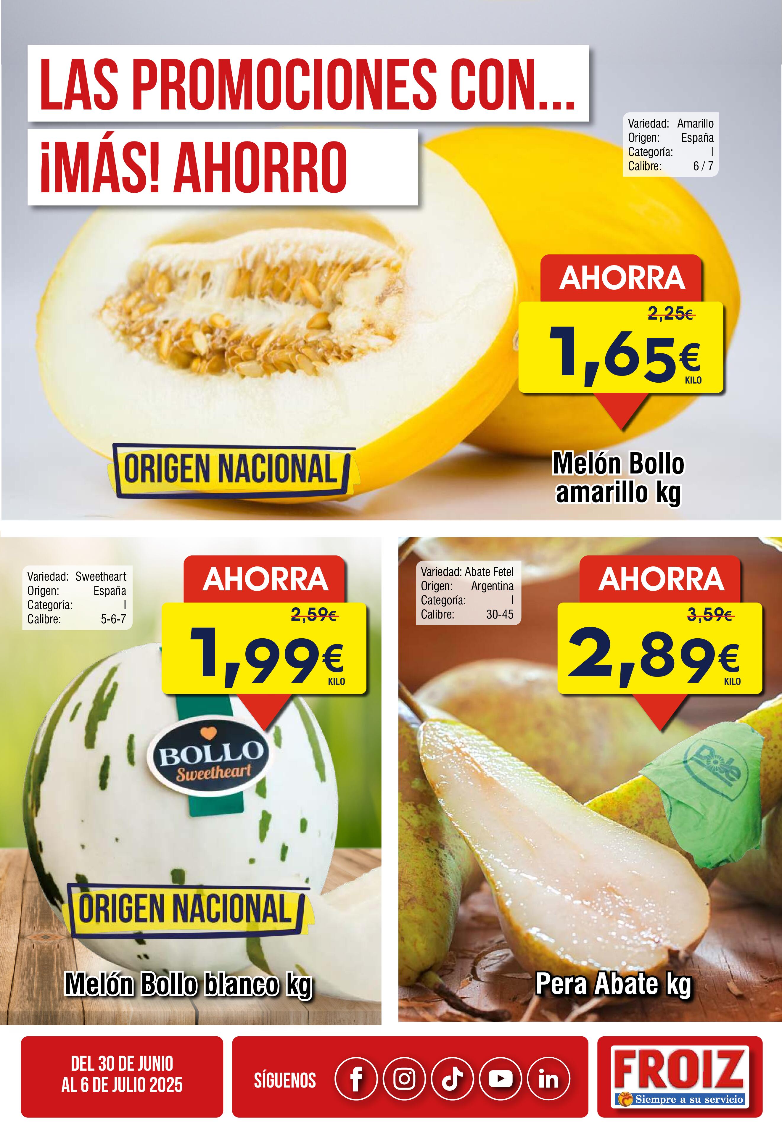 Las promociones con más ahorro Froiz. Página 01