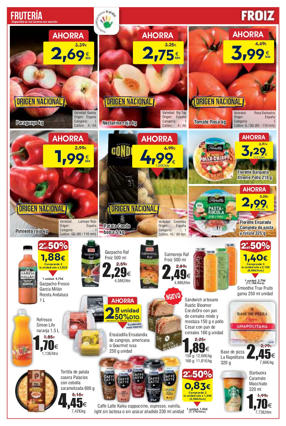 Súper Froiz. Calidad al mejor precio Froiz. Página 02