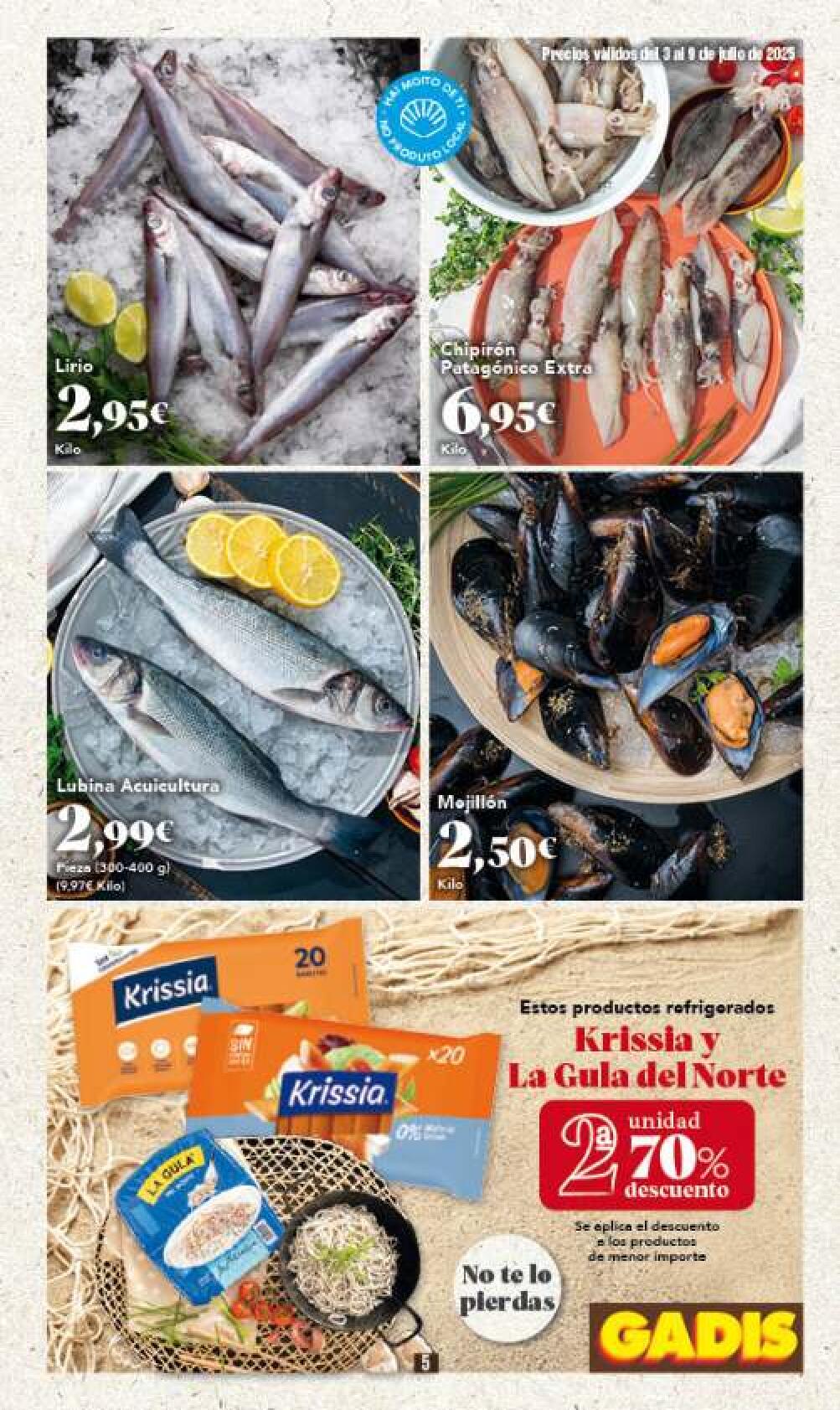 Ofertas semanales Gadis. Página 05