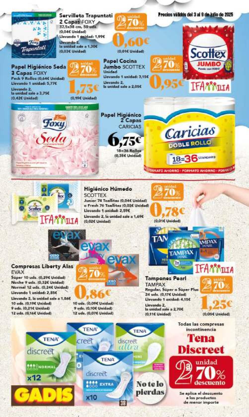 Ofertas semanales Gadis. Página 38