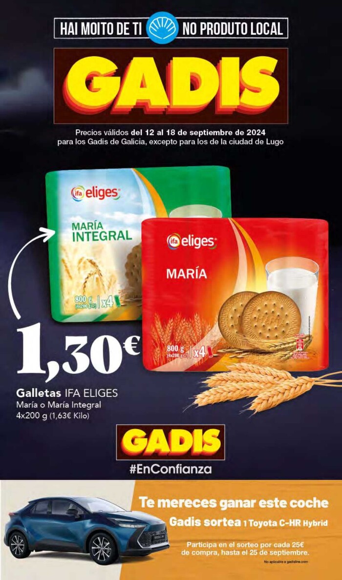 Ofertas semanales Gadis. Página de portada