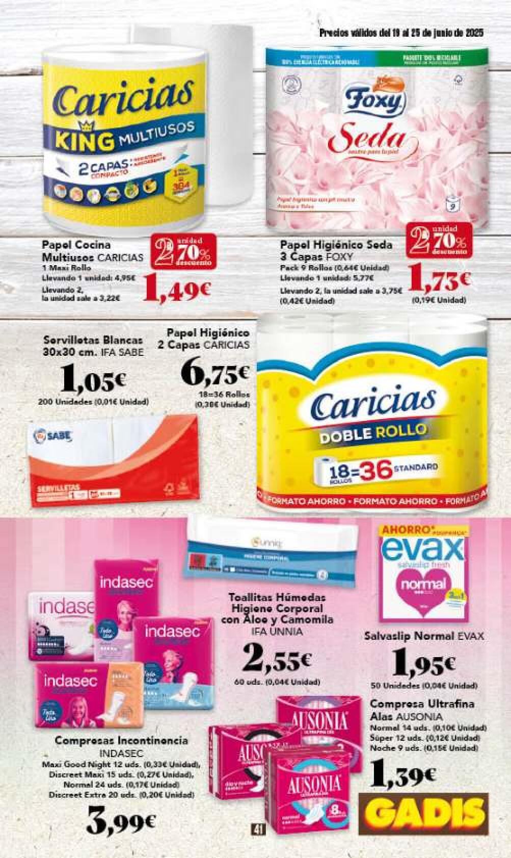 Ofertas semanales Gadis. Página 41