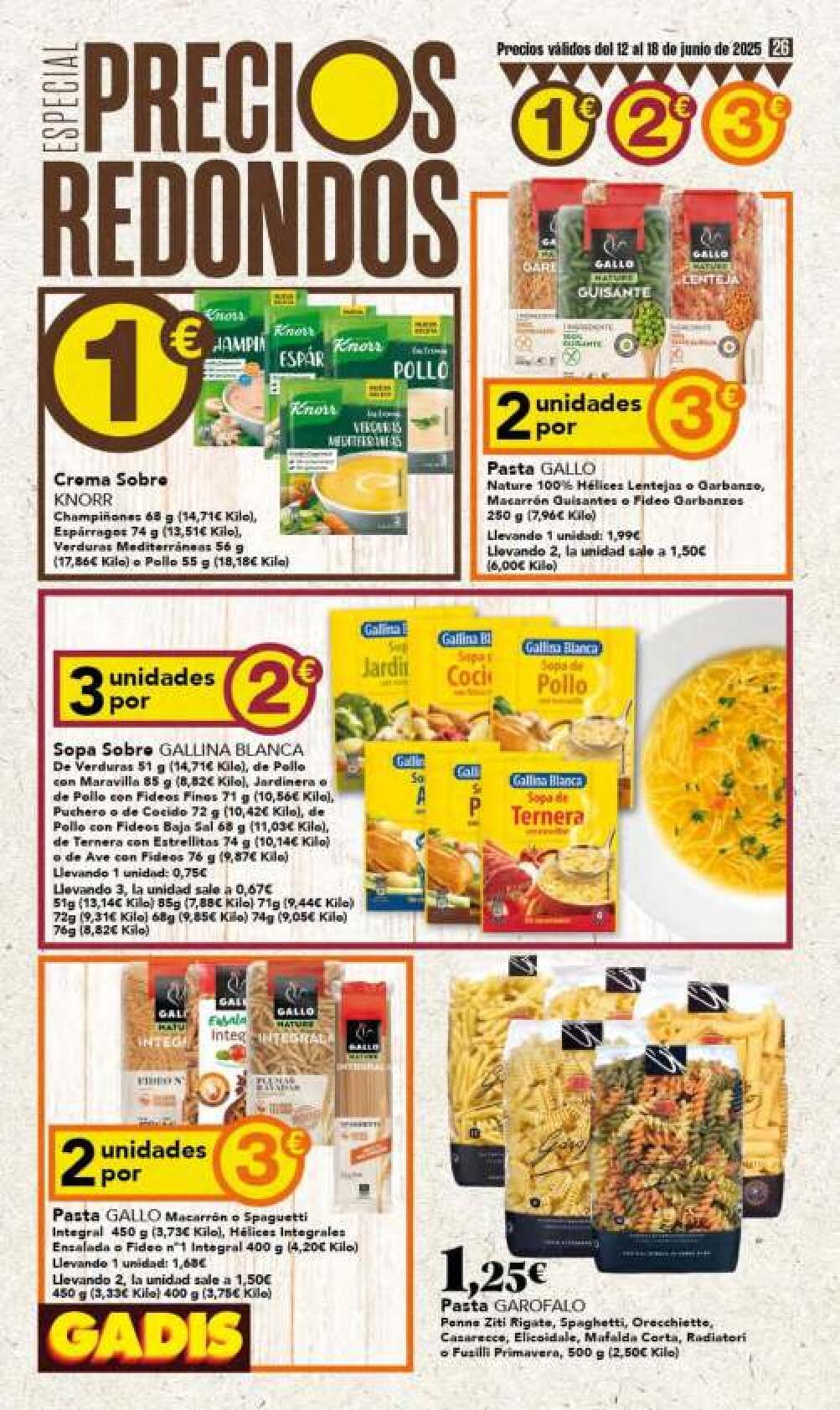 Precios redondos Gadis. Página 26