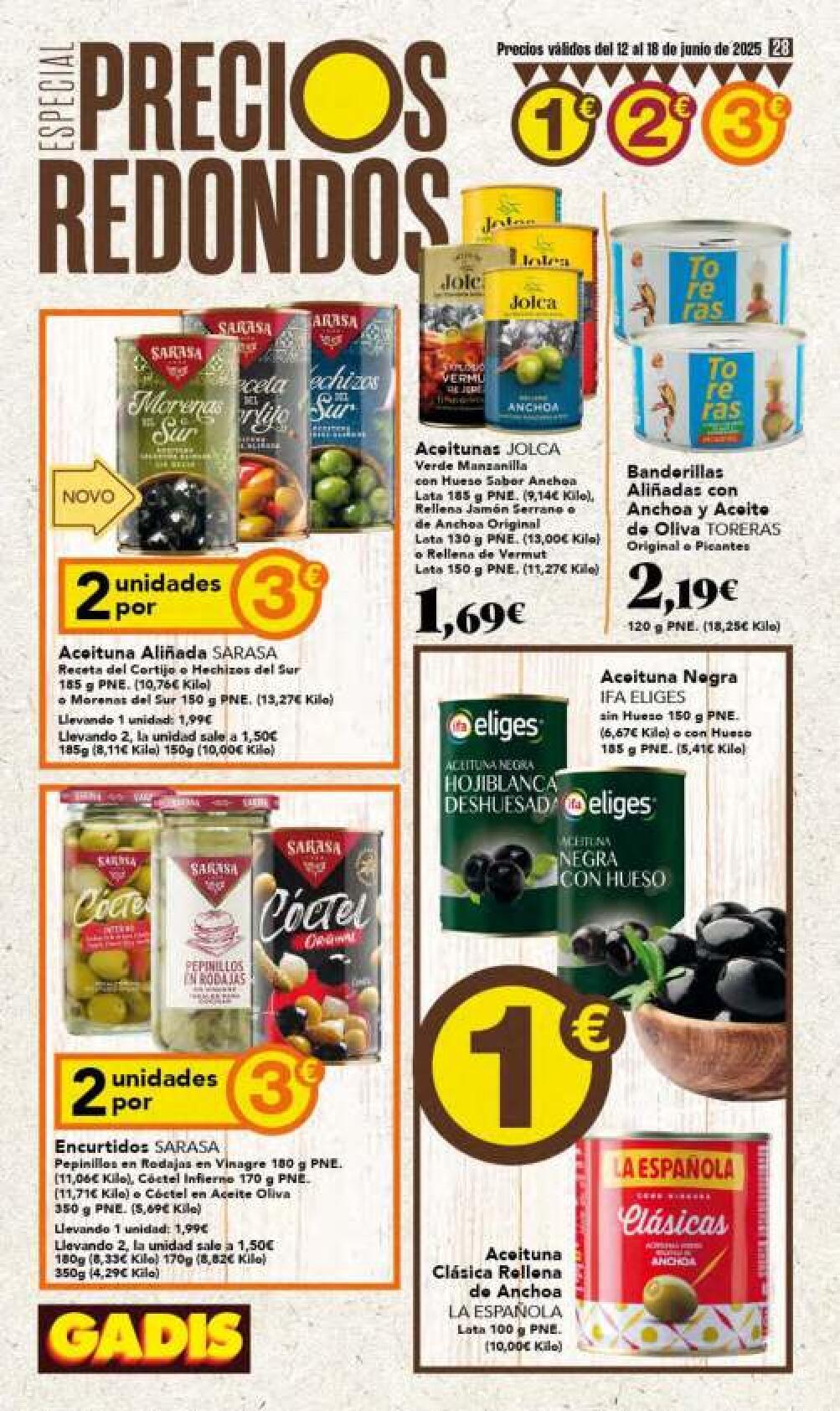 Precios redondos Gadis. Página 28