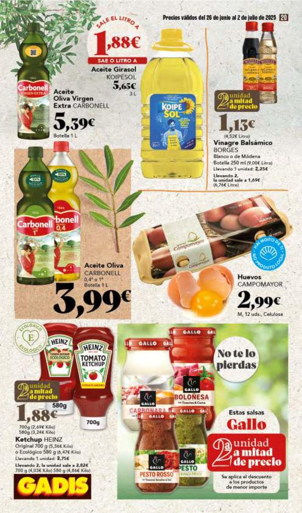 Segunda unidad a mitad de precio Gadis. Página 20