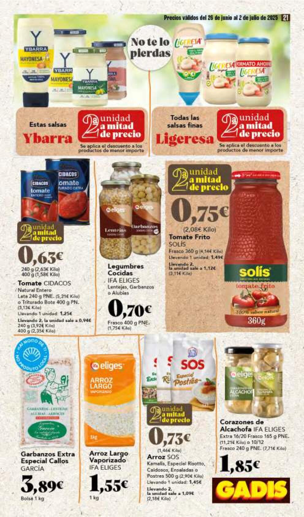 Segunda unidad a mitad de precio Gadis. Página 21