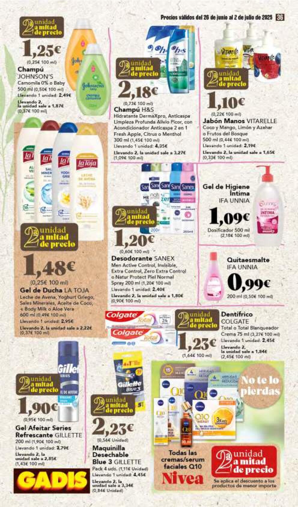 Segunda unidad a mitad de precio Gadis. Página 36