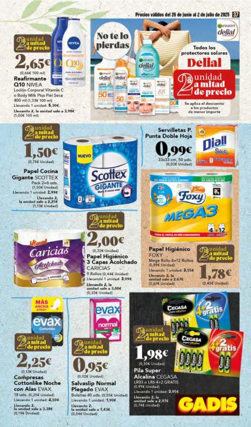 Segunda unidad a mitad de precio Gadis. Página 37