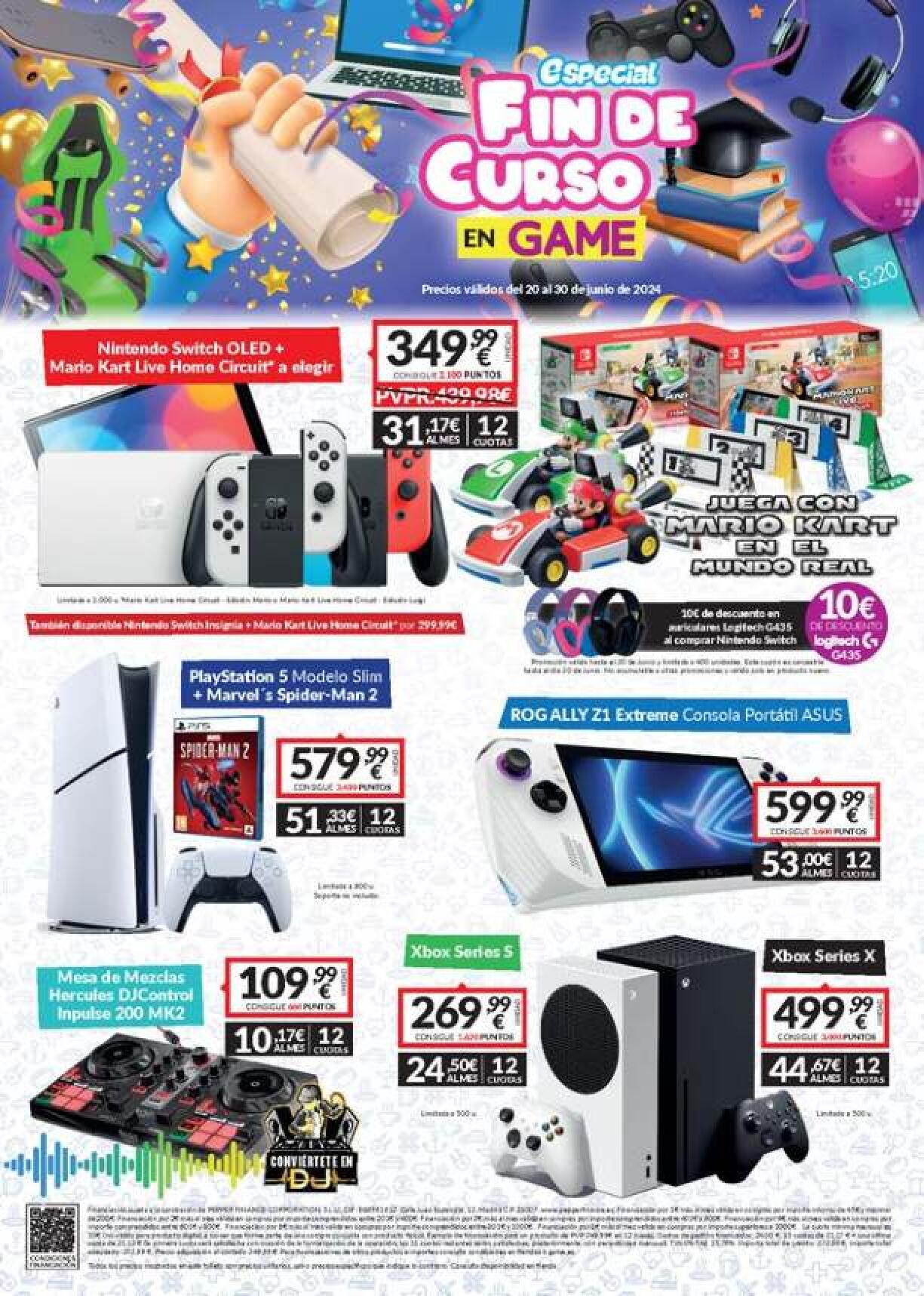 Ofertas de fin de curso Game. Página 01