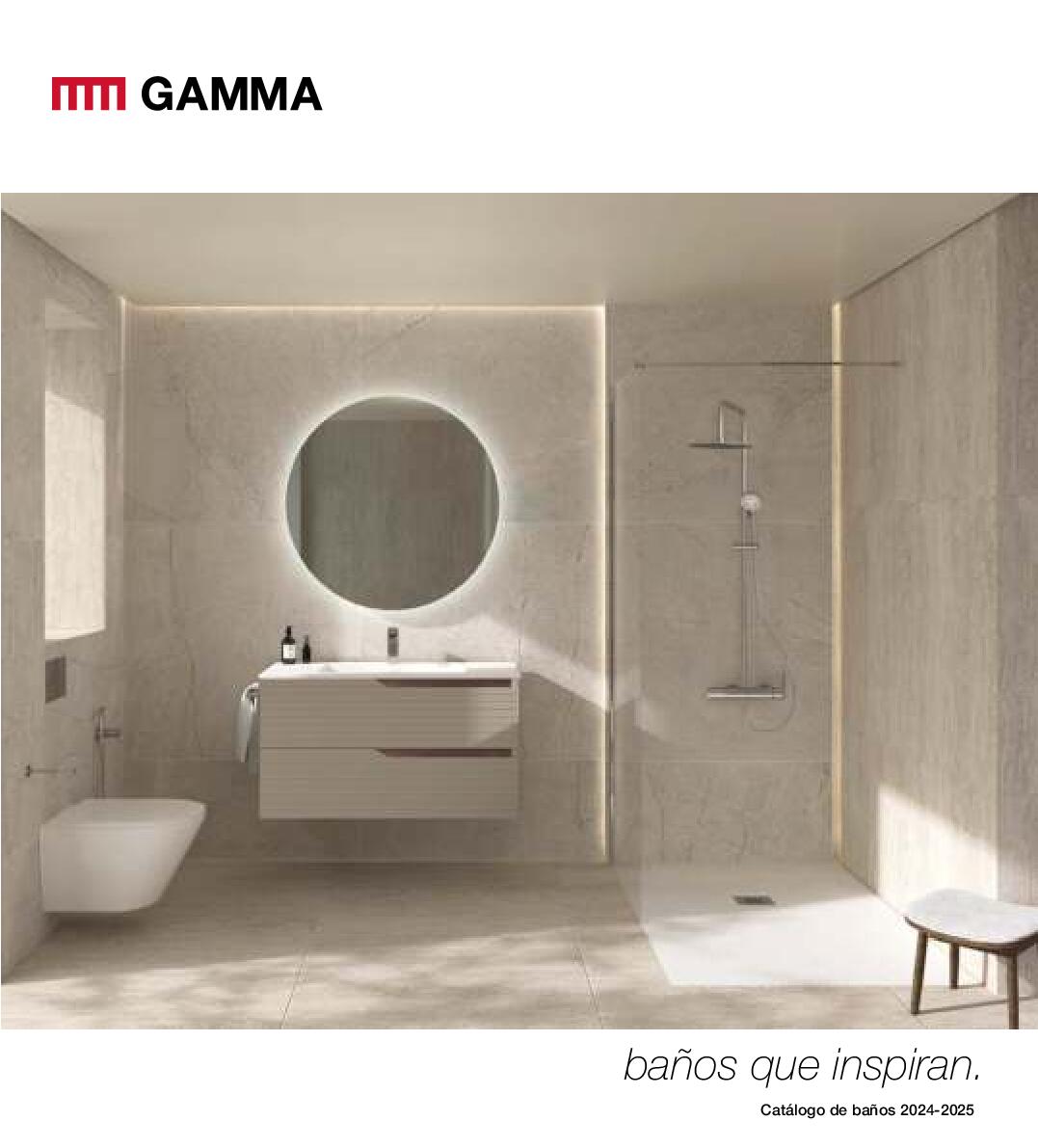 Catálogo de baños 2025 Gamma. Página 01