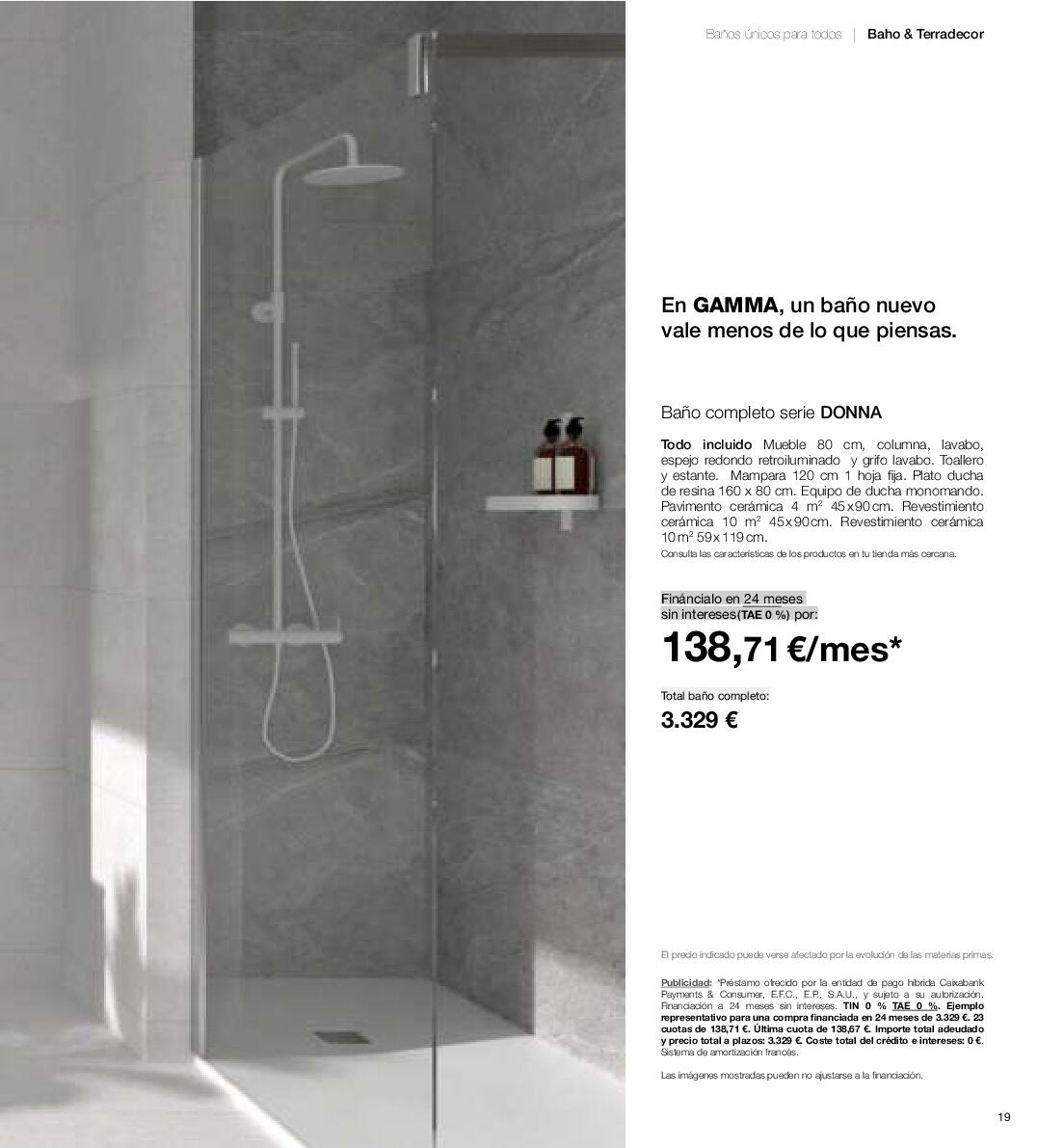 Catálogo de baños 2025 Gamma. Página 19