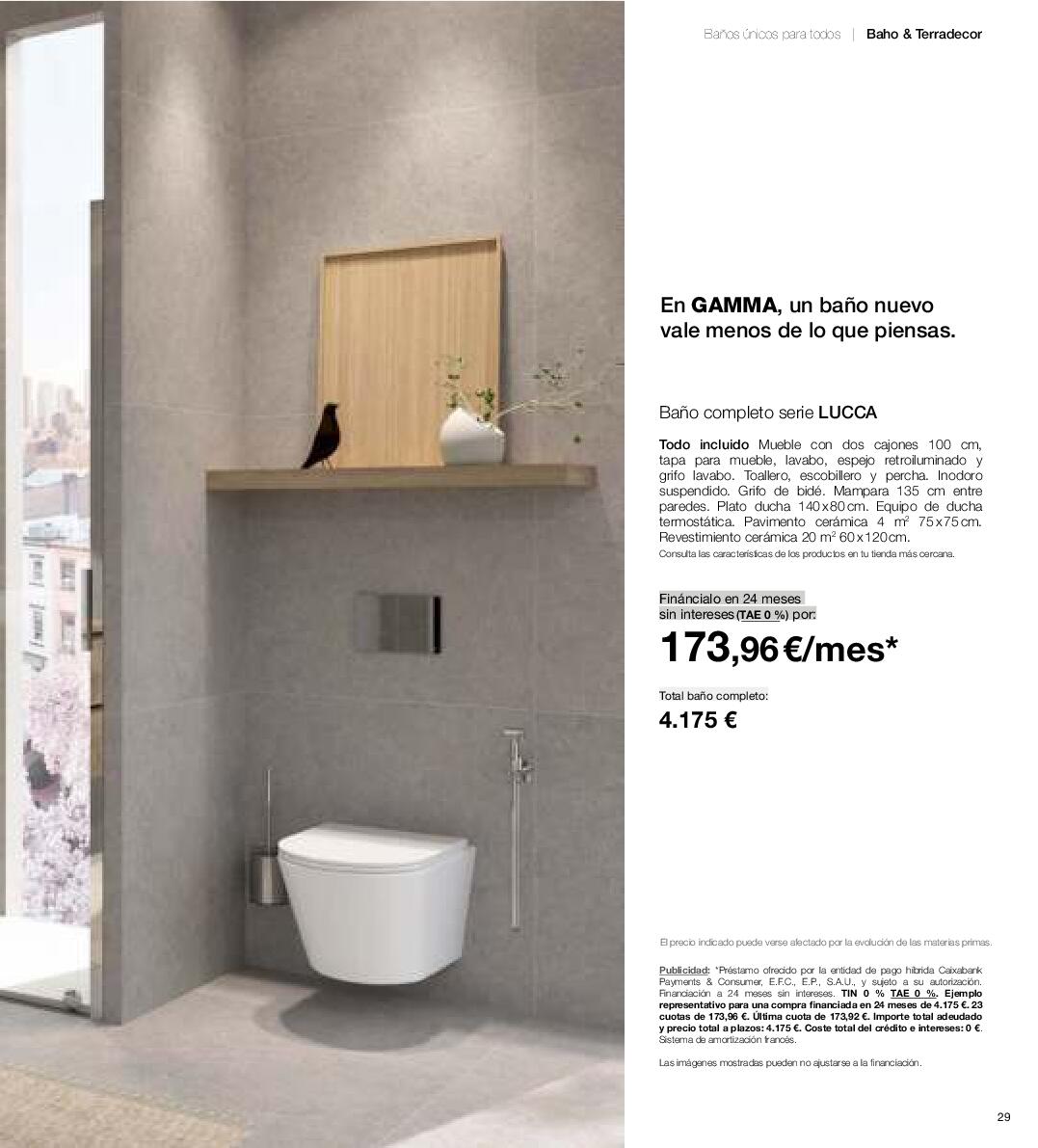 Catálogo de baños 2025 Gamma. Página 29