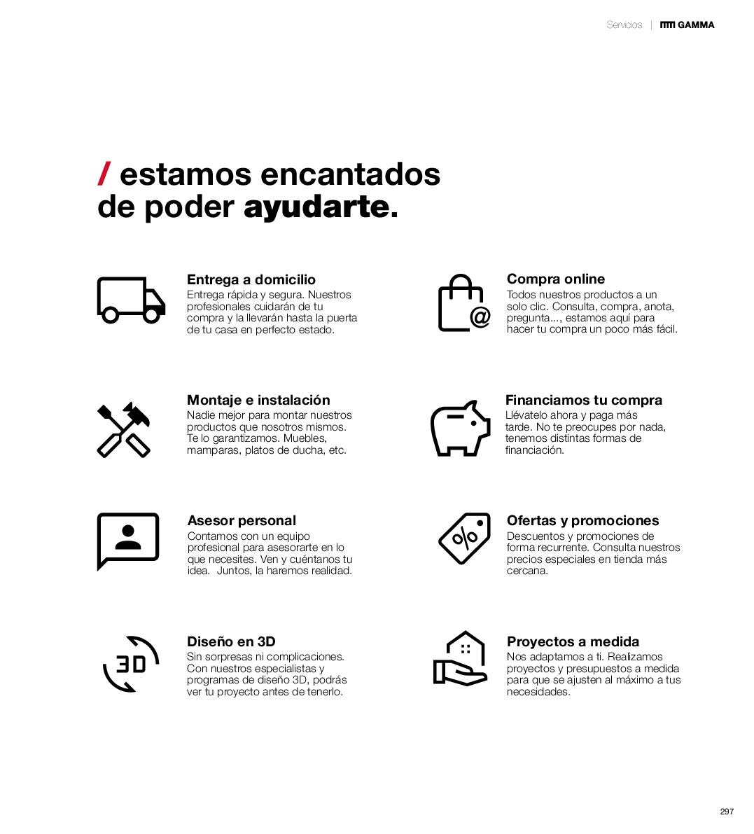 Catálogo de baños 2025 Gamma. Página 297