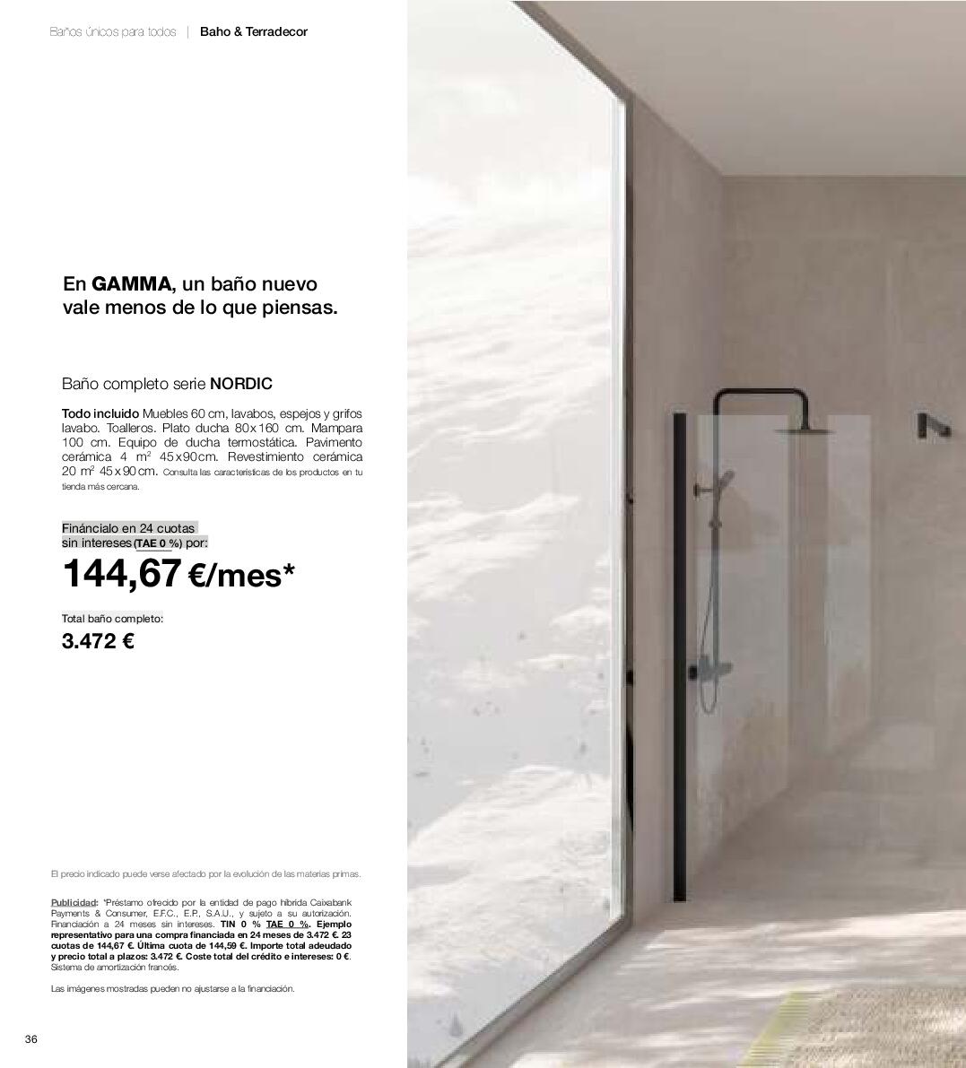 Catálogo de baños 2025 Gamma. Página 36