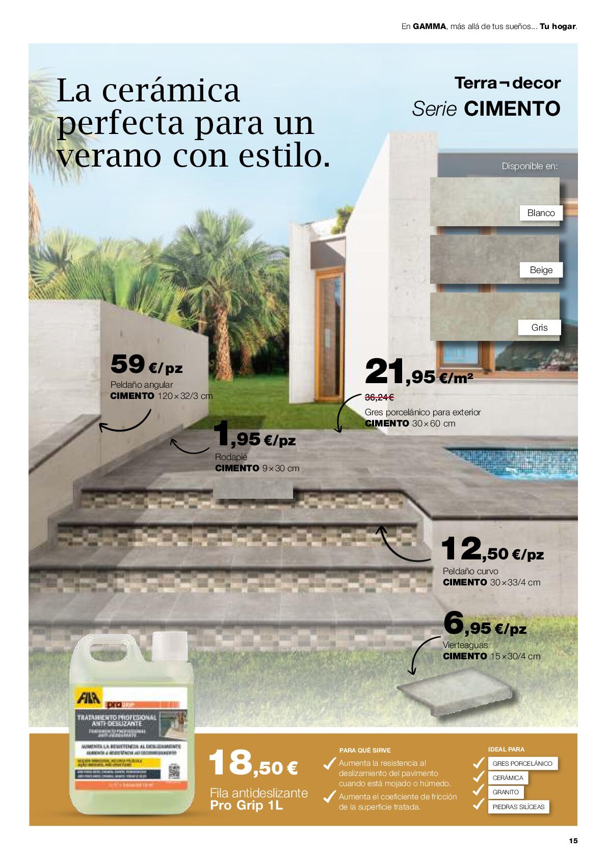 El verano arranca con descuento Gamma. Página 15