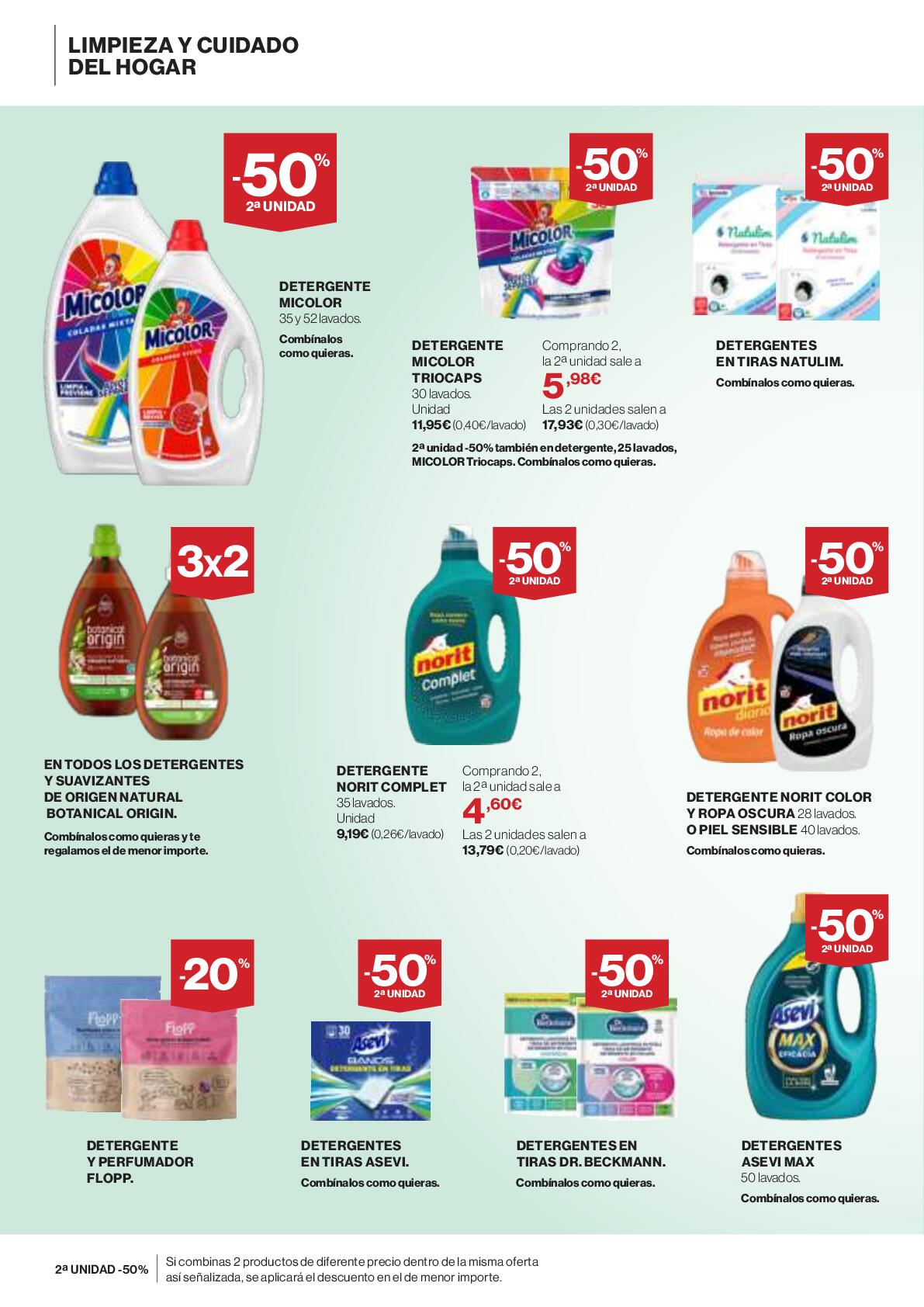 Limpieza y cuidado del hogar Hipercor. Página 02