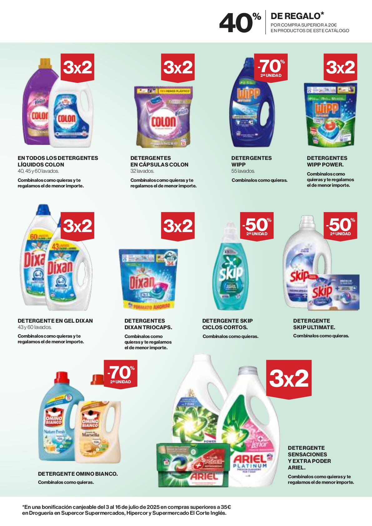 Limpieza y cuidado del hogar Hipercor. Página 03
