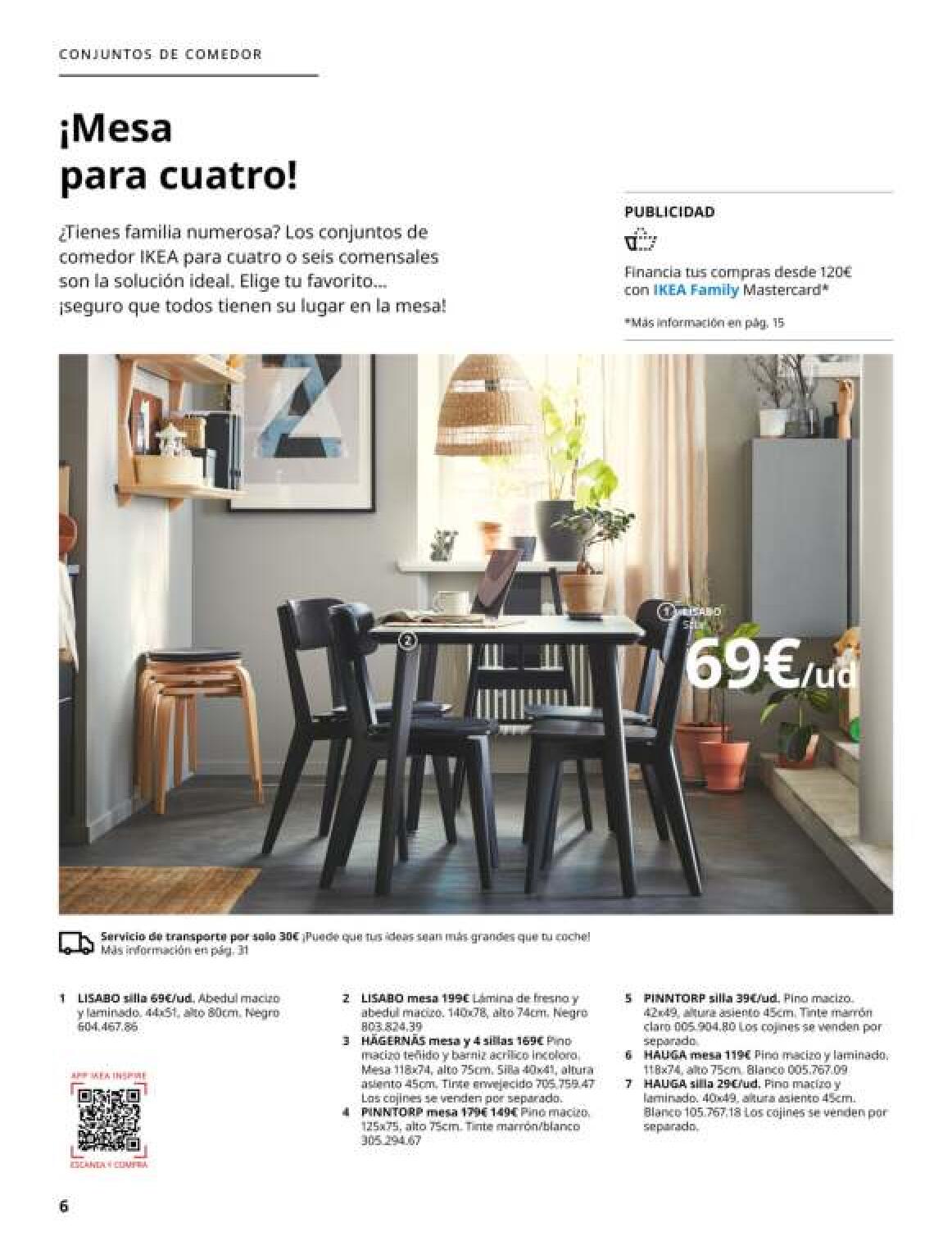 Catálogo comedores IKEA. Página 06