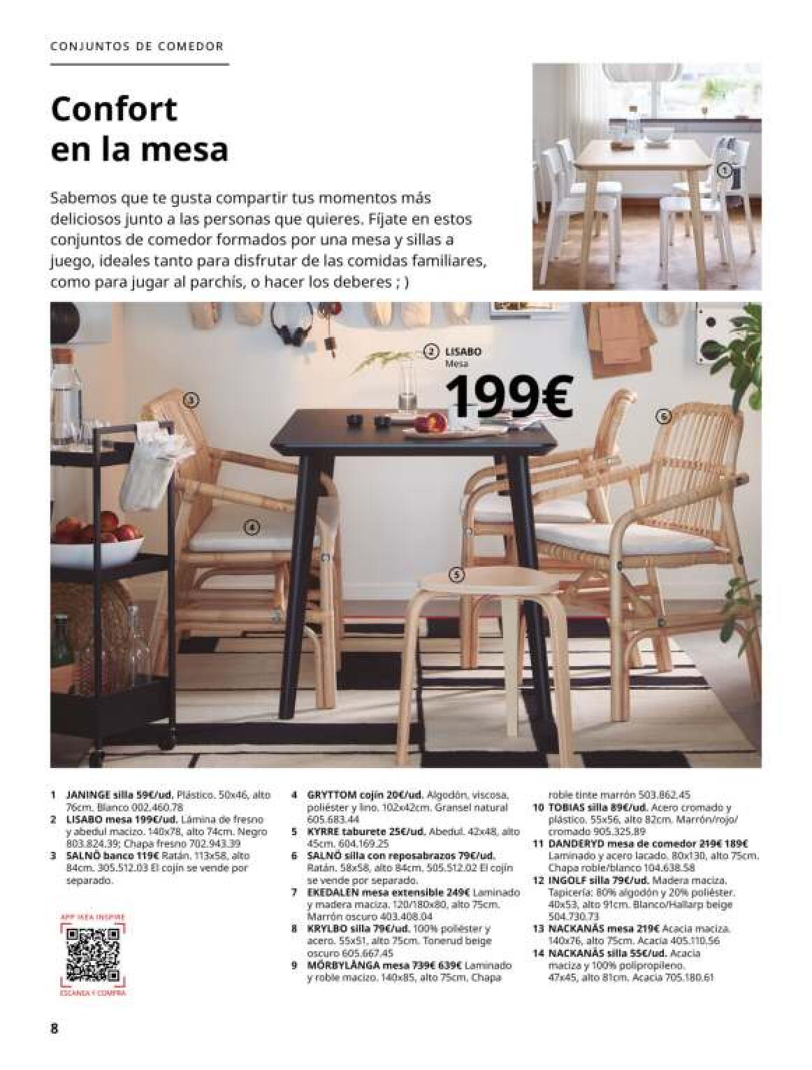 Catálogo comedores IKEA. Página 08
