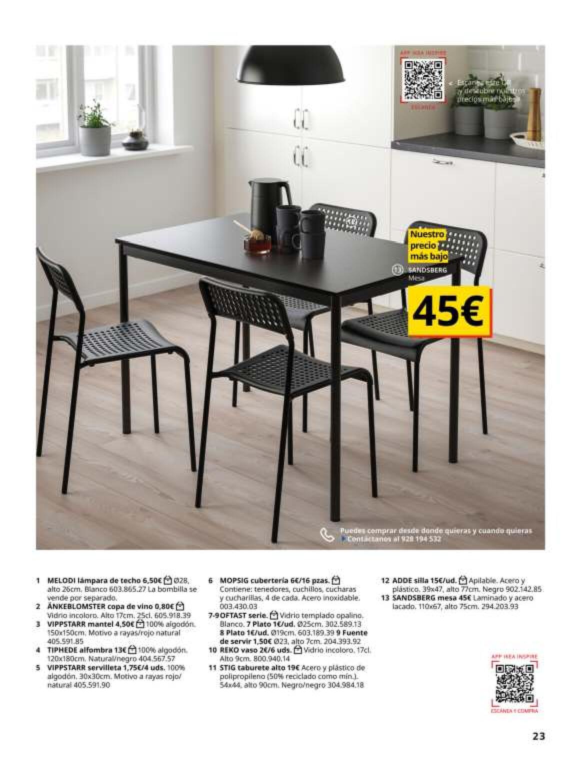 Catálogo comedores IKEA. Página 23