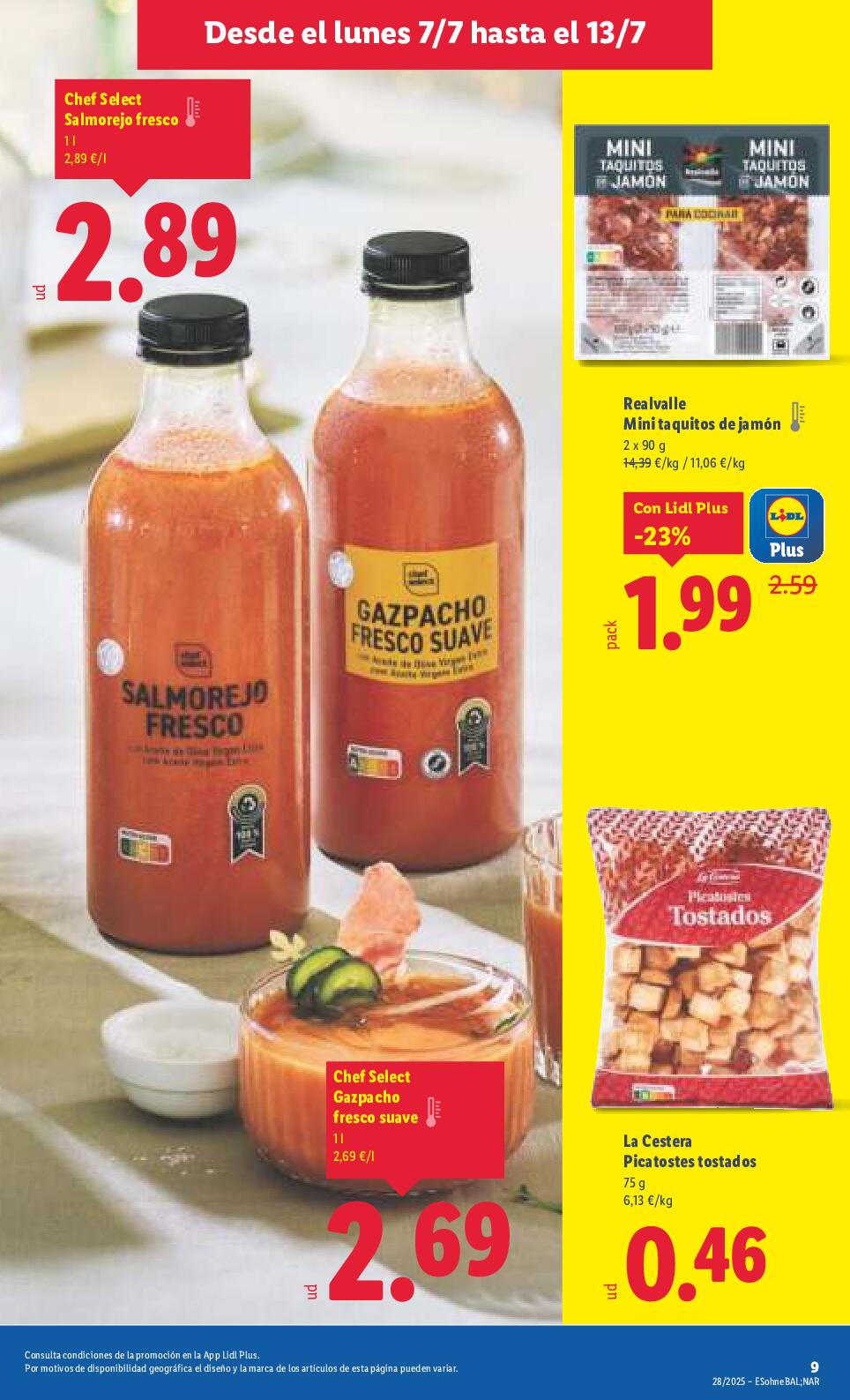 Catálogo semanal Lidl. Página 09