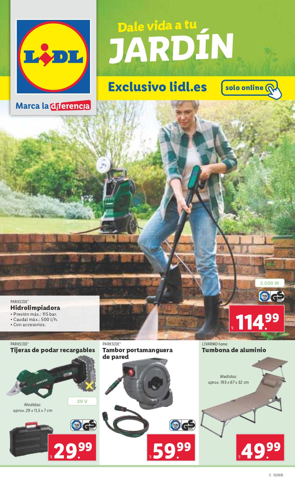 Dale vida a tu jardín Lidl. Página 01