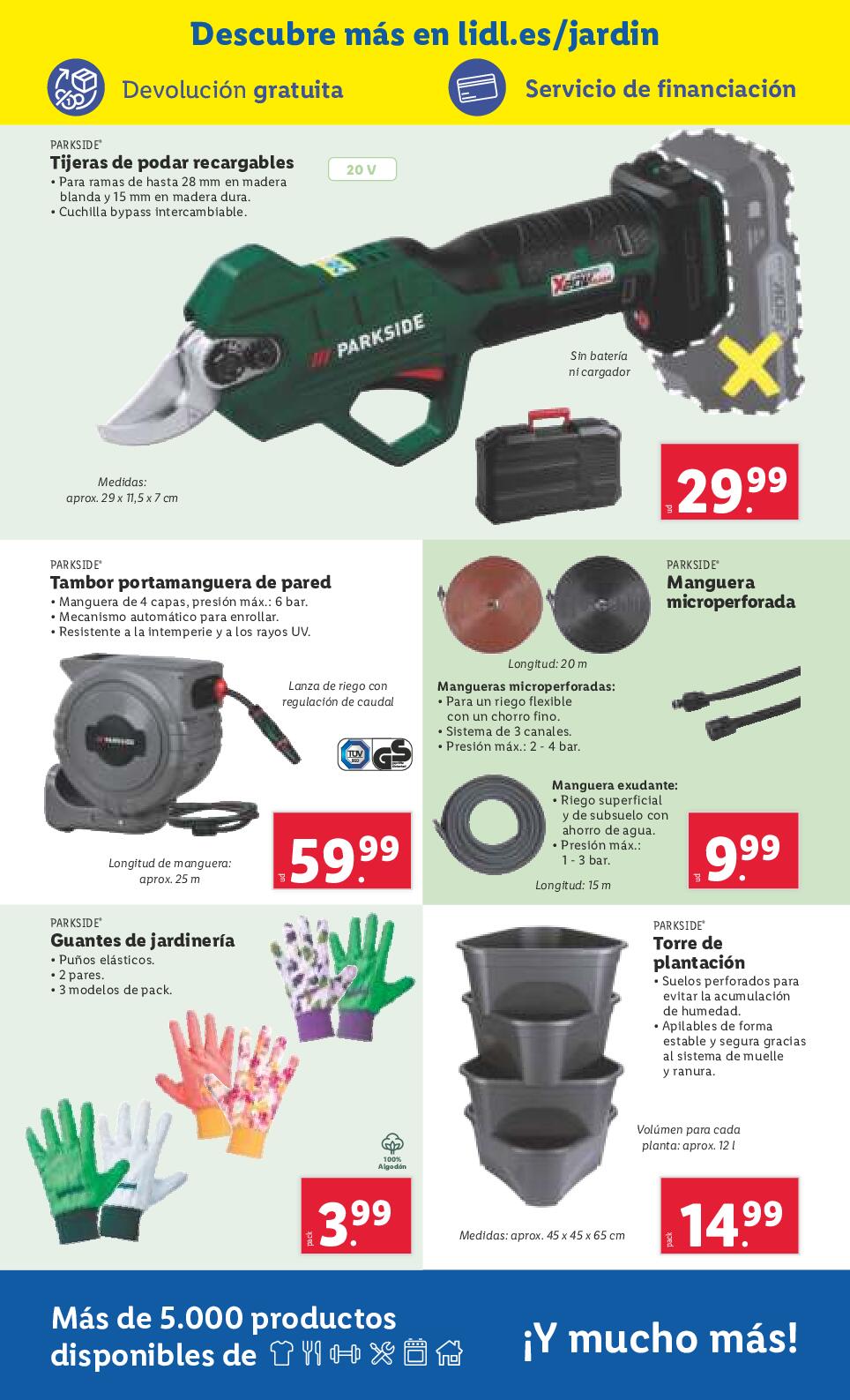 Dale vida a tu jardín Lidl. Página 08