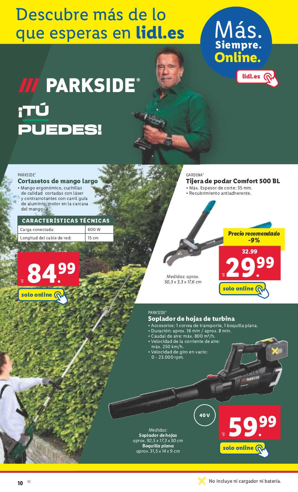 Folleto semanal bazar Lidl. Página 10