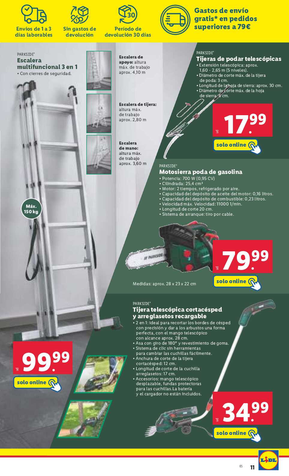 Folleto semanal bazar Lidl. Página 11