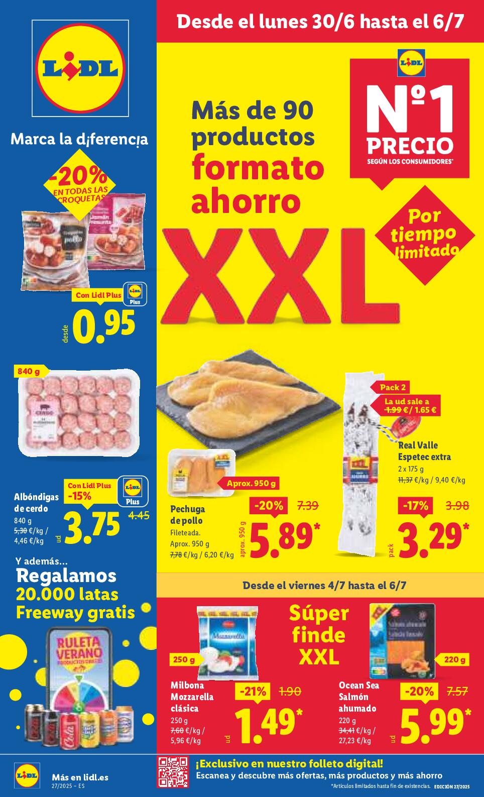 Más de 90 productos formato ahorro XXL Lidl. Página 01
