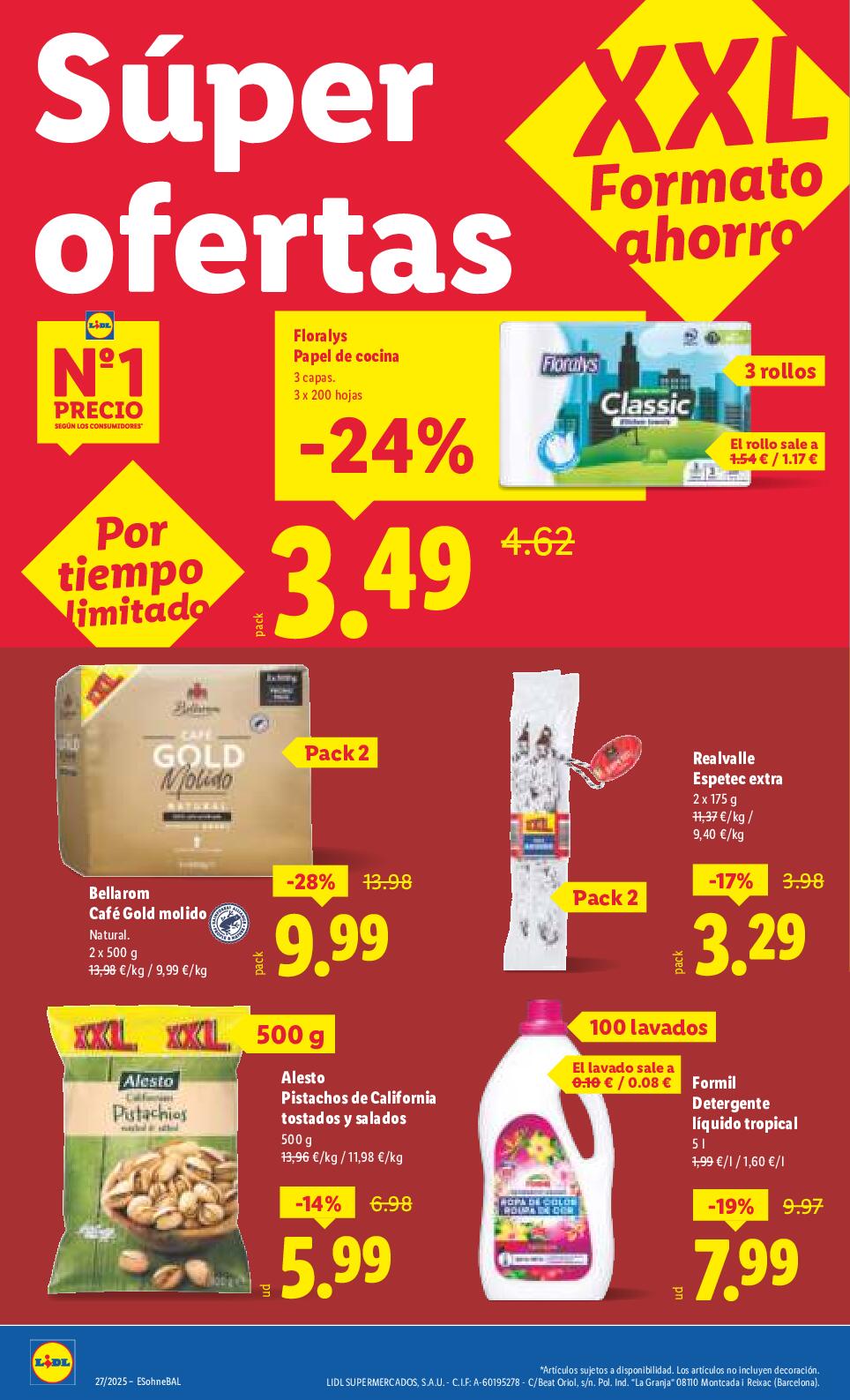 Más de 90 productos formato ahorro XXL Lidl. Página 02