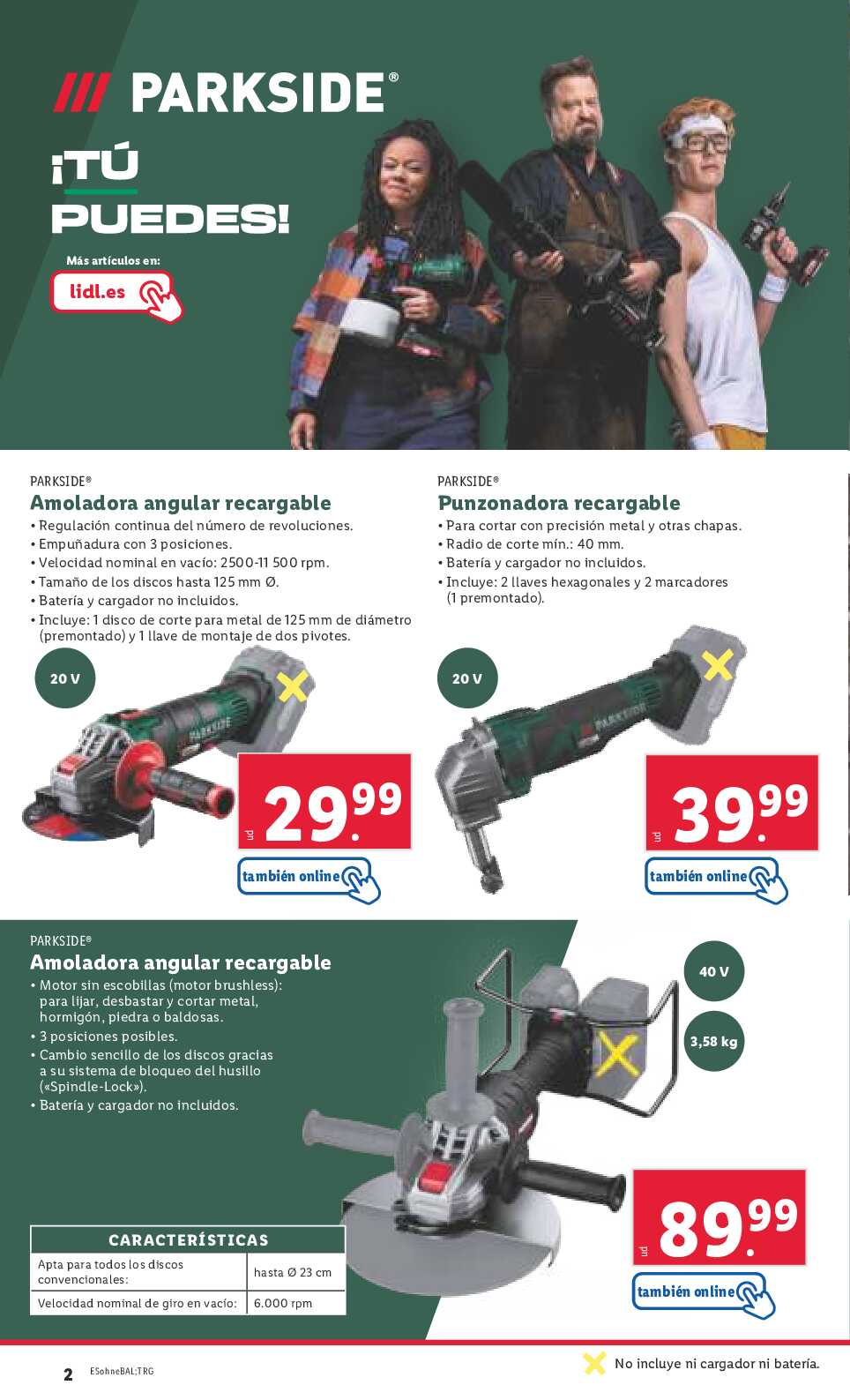 Folleto semanal bazar Lidl. Página 02