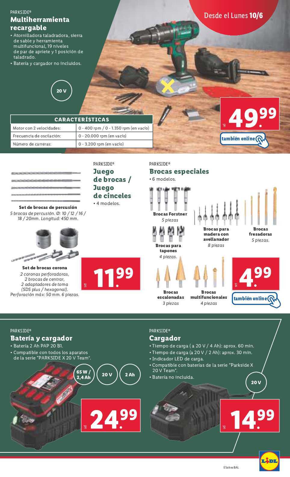 Folleto semanal bazar Lidl. Página 07