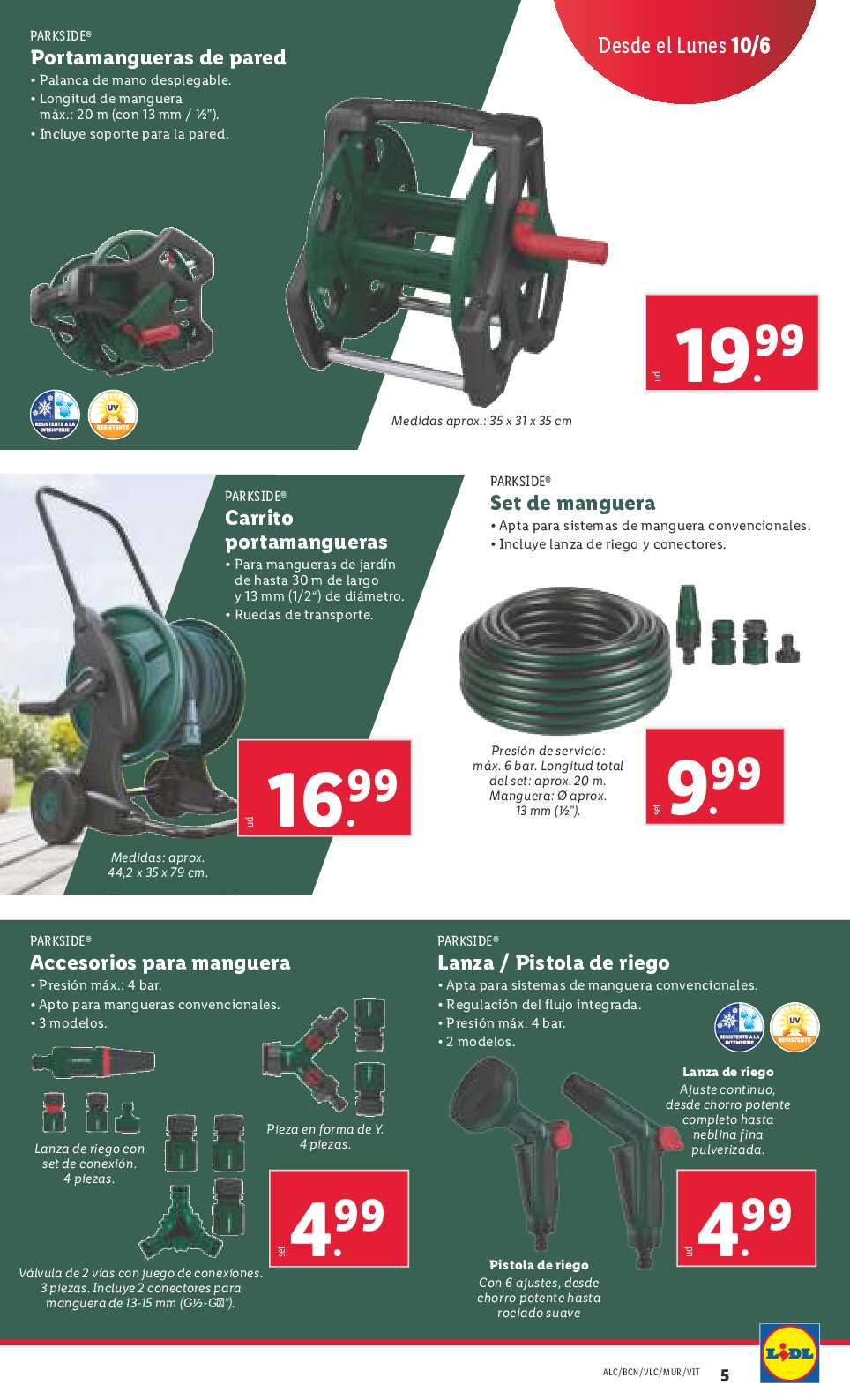 Folleto semanal bazar Lidl. Página 09