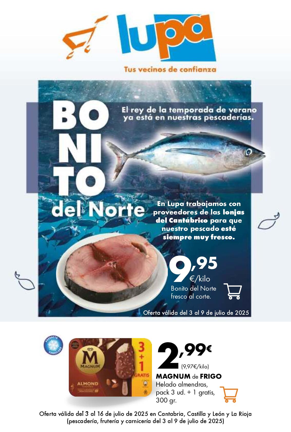 Ofertas del 3 al 16 de julio Lupa. Página 01