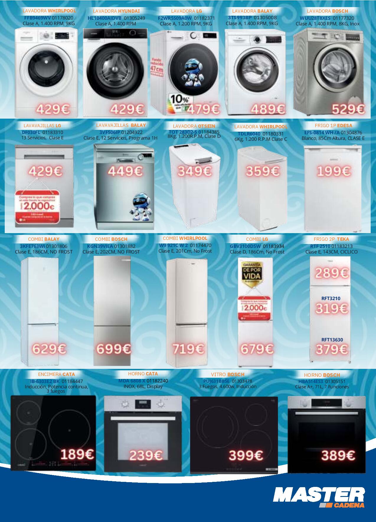 Precio y mucho más Master Cadena. Página 09