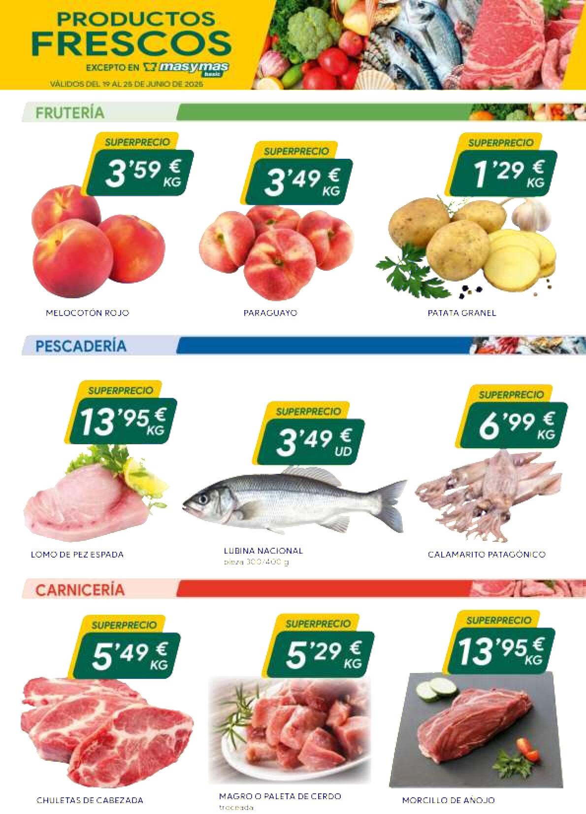 Oferta semanal frescos Masymas. Página 01