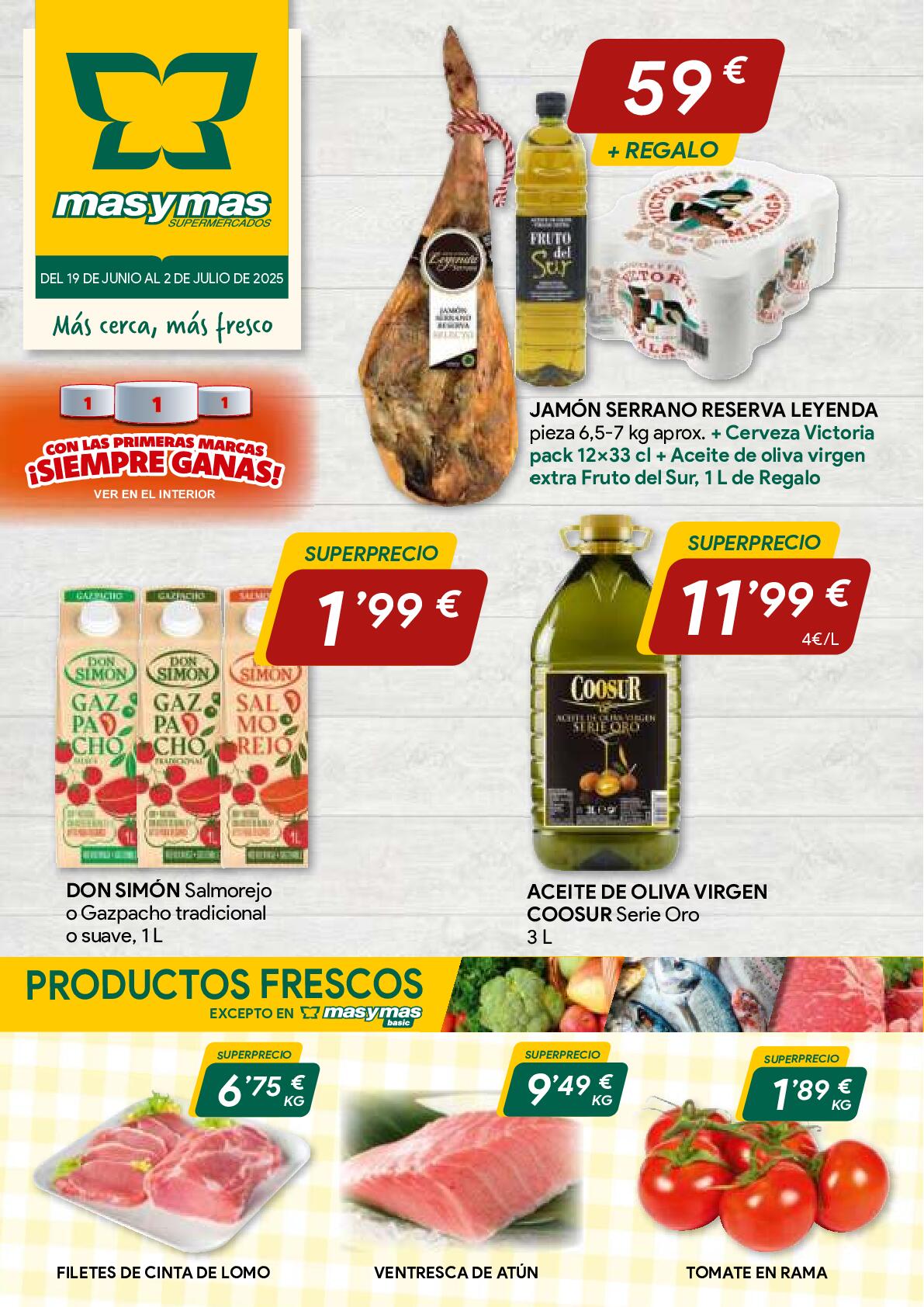 Ofertas quincenales Masymas. Página 01