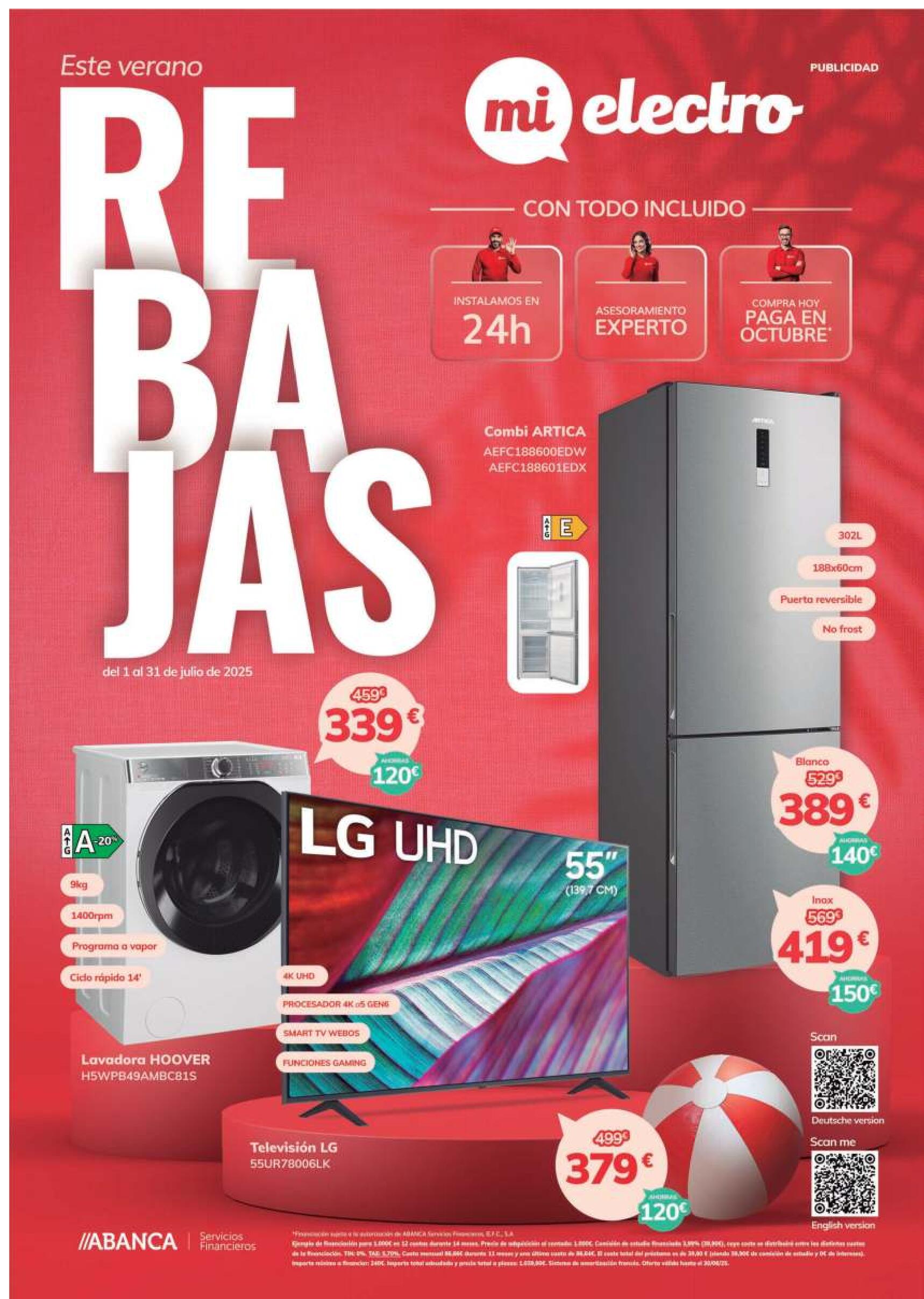 Folleto rebajas Mi Electro. Página 01