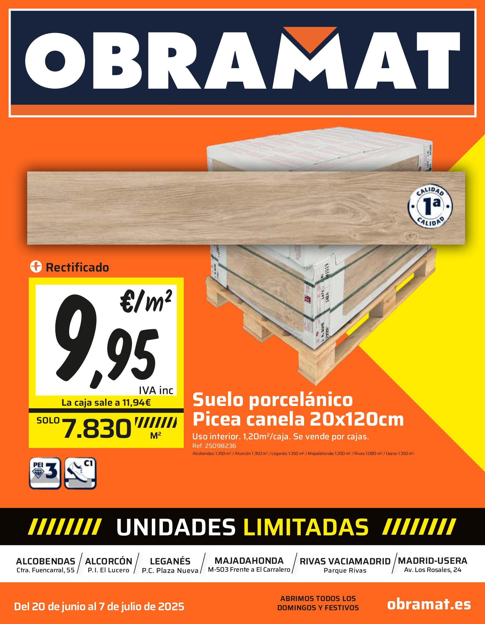 Productos a precios irrepetibles Obramat. Página 01