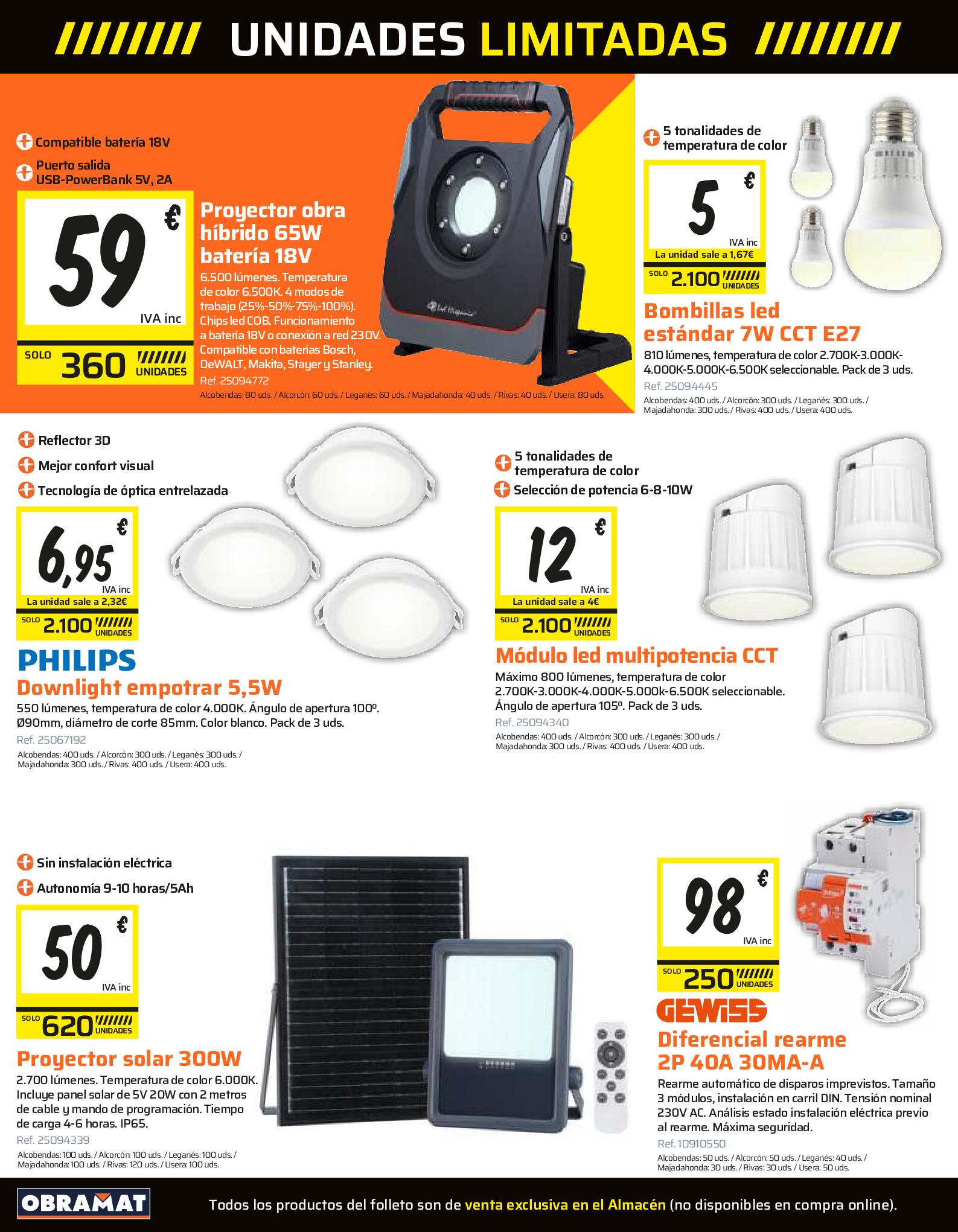 Productos a precios irrepetibles Obramat. Página 06