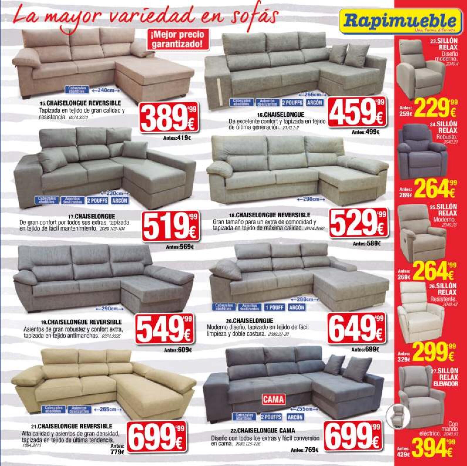 Rebajas de julio Rapimueble. Página 03