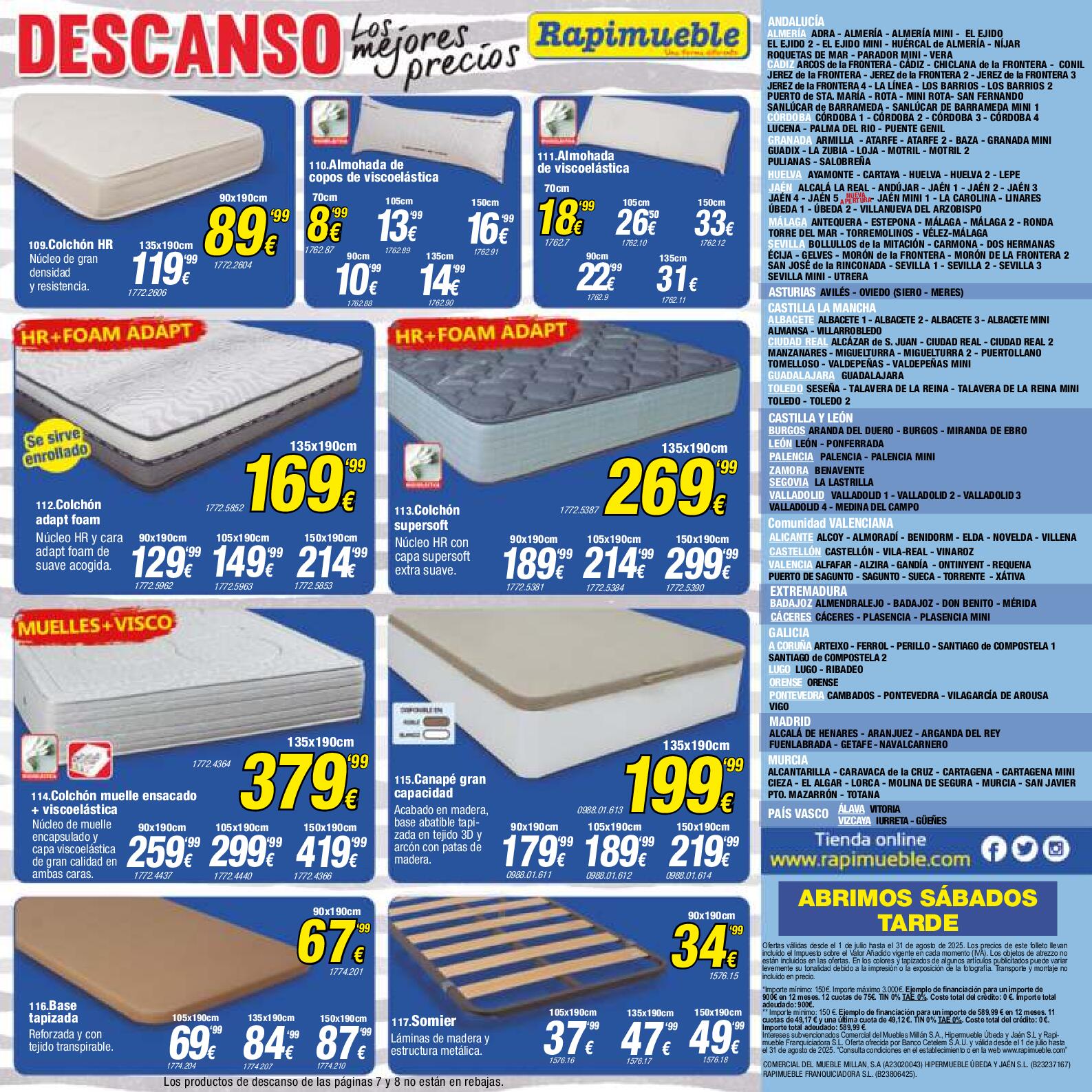 Rebajas de julio Rapimueble. Página 10