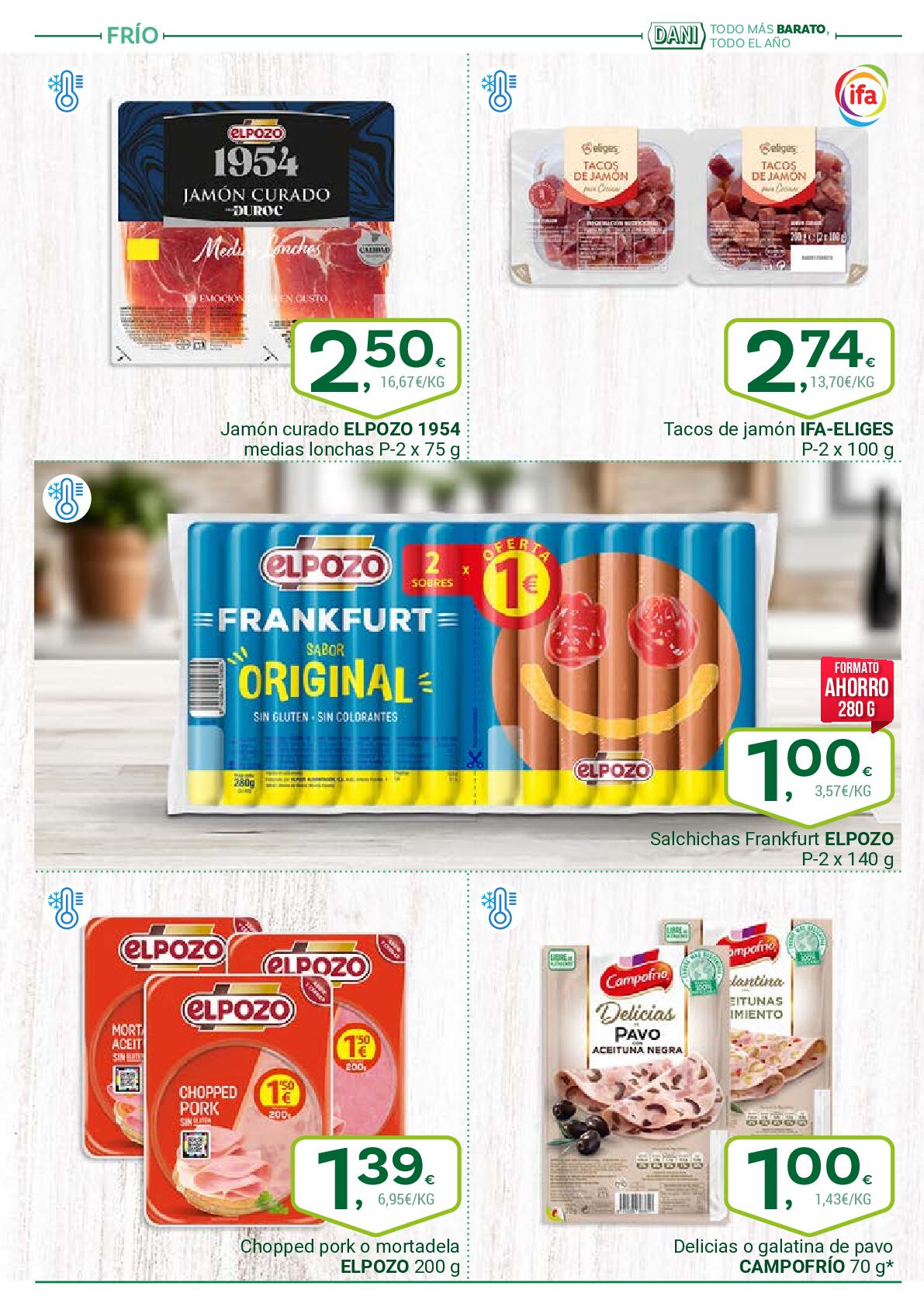Folleto mensual Supermercado Dani. Página 22