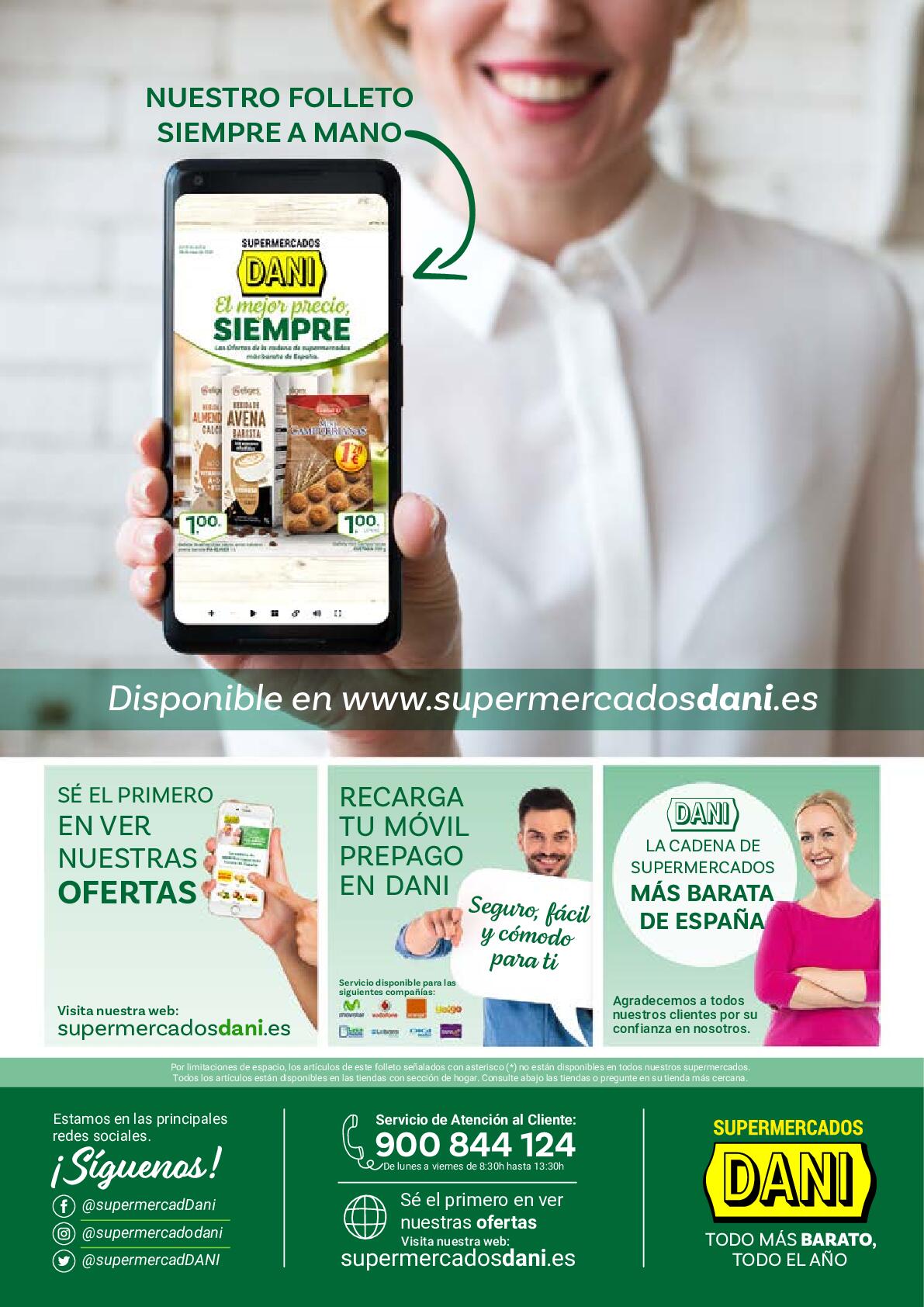 Folleto mensual Supermercado Dani. Página 34