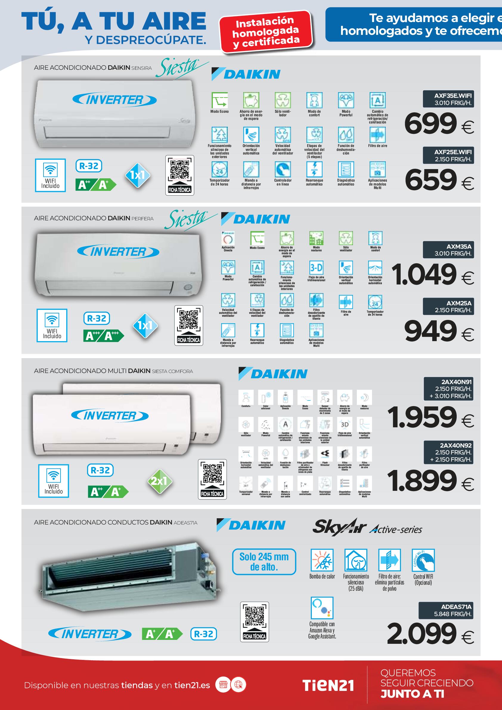 Ofertas aire acondicionado Tien21. Página 02
