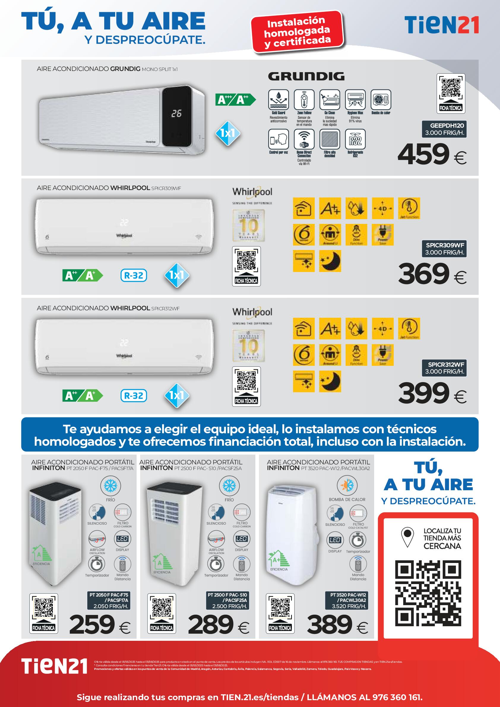 Ofertas aire acondicionado Tien21. Página 08